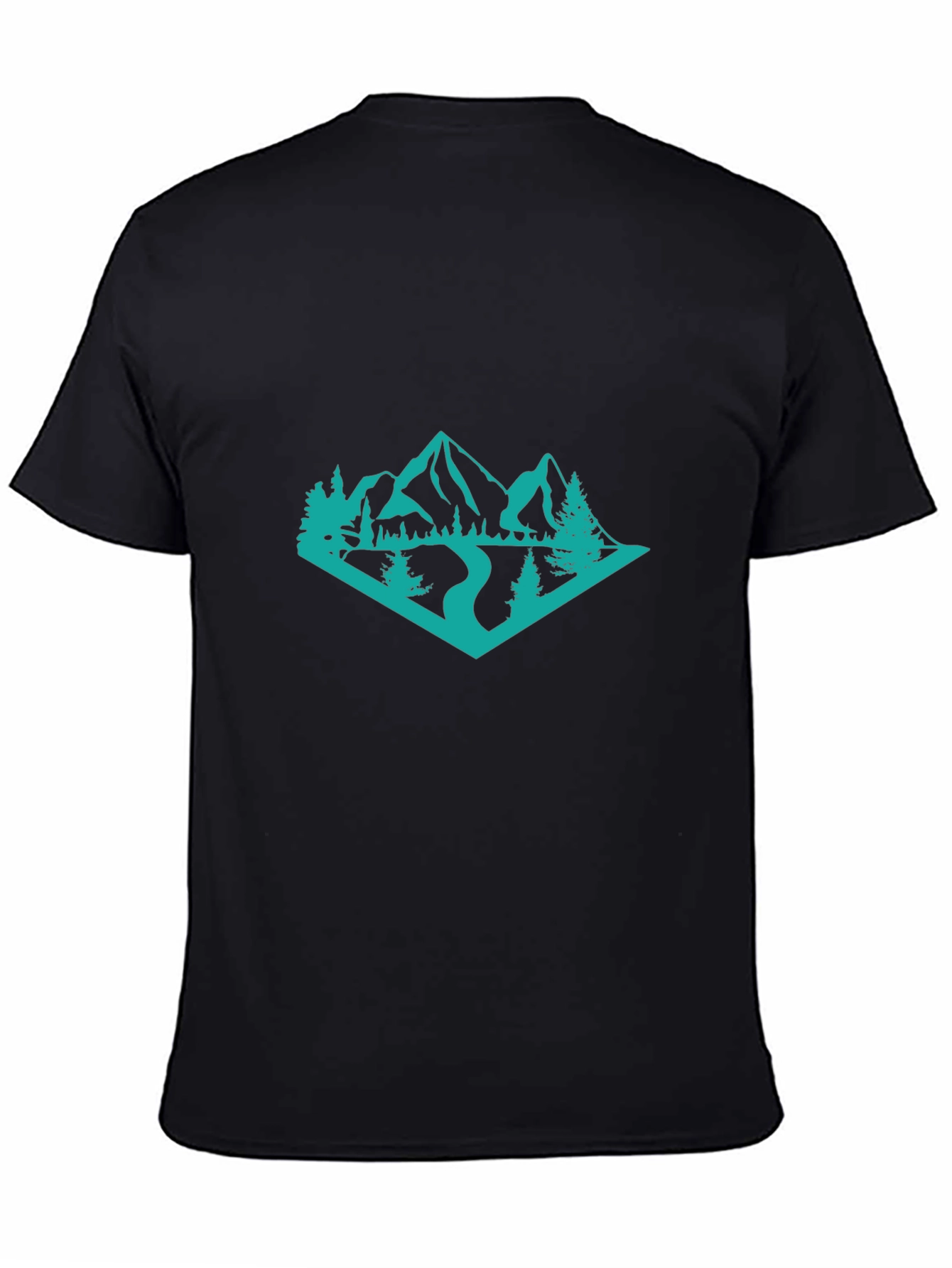 Mountainscape Graphic Tee - Black