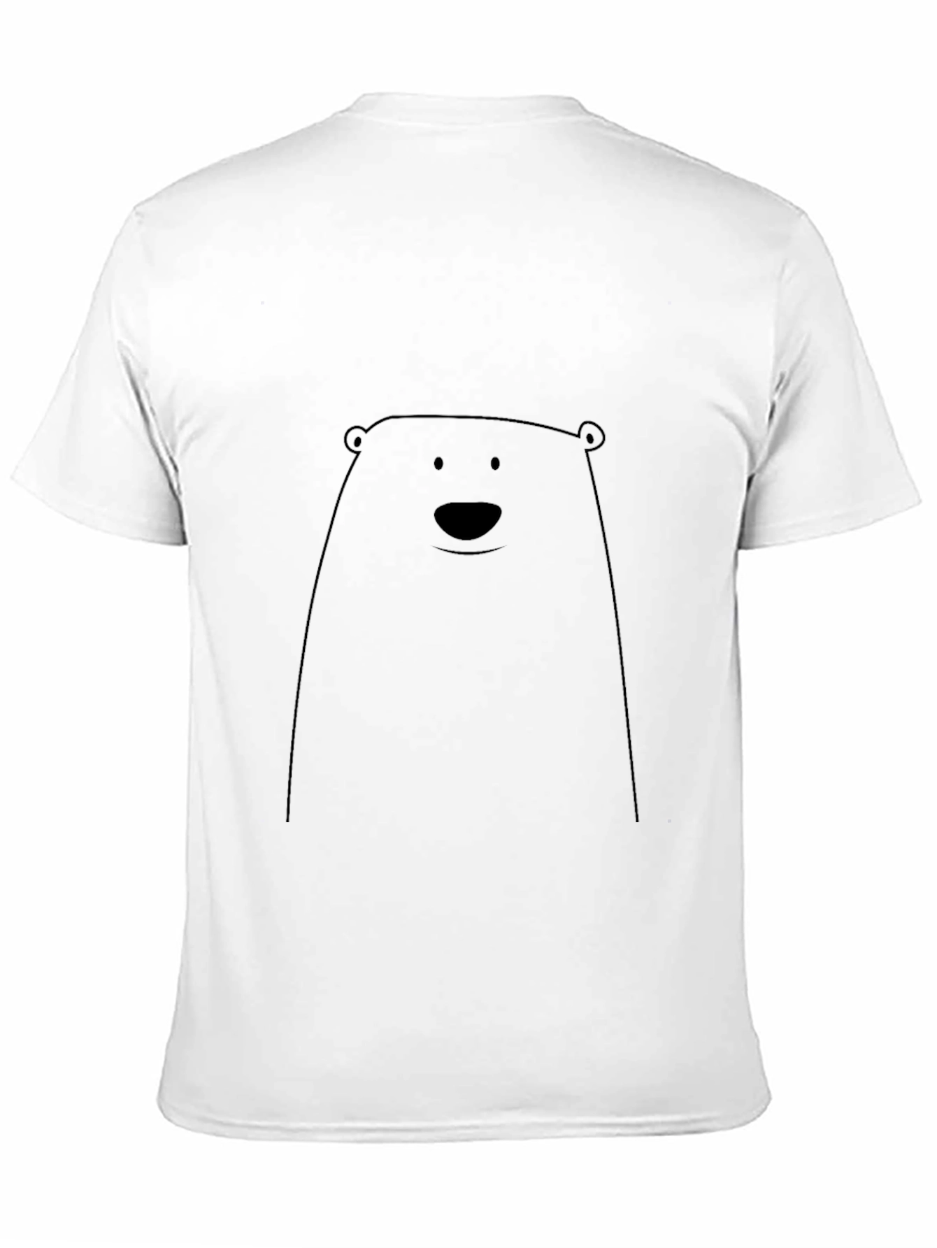 Bear Graphic Black T-Shirt - Simple Style