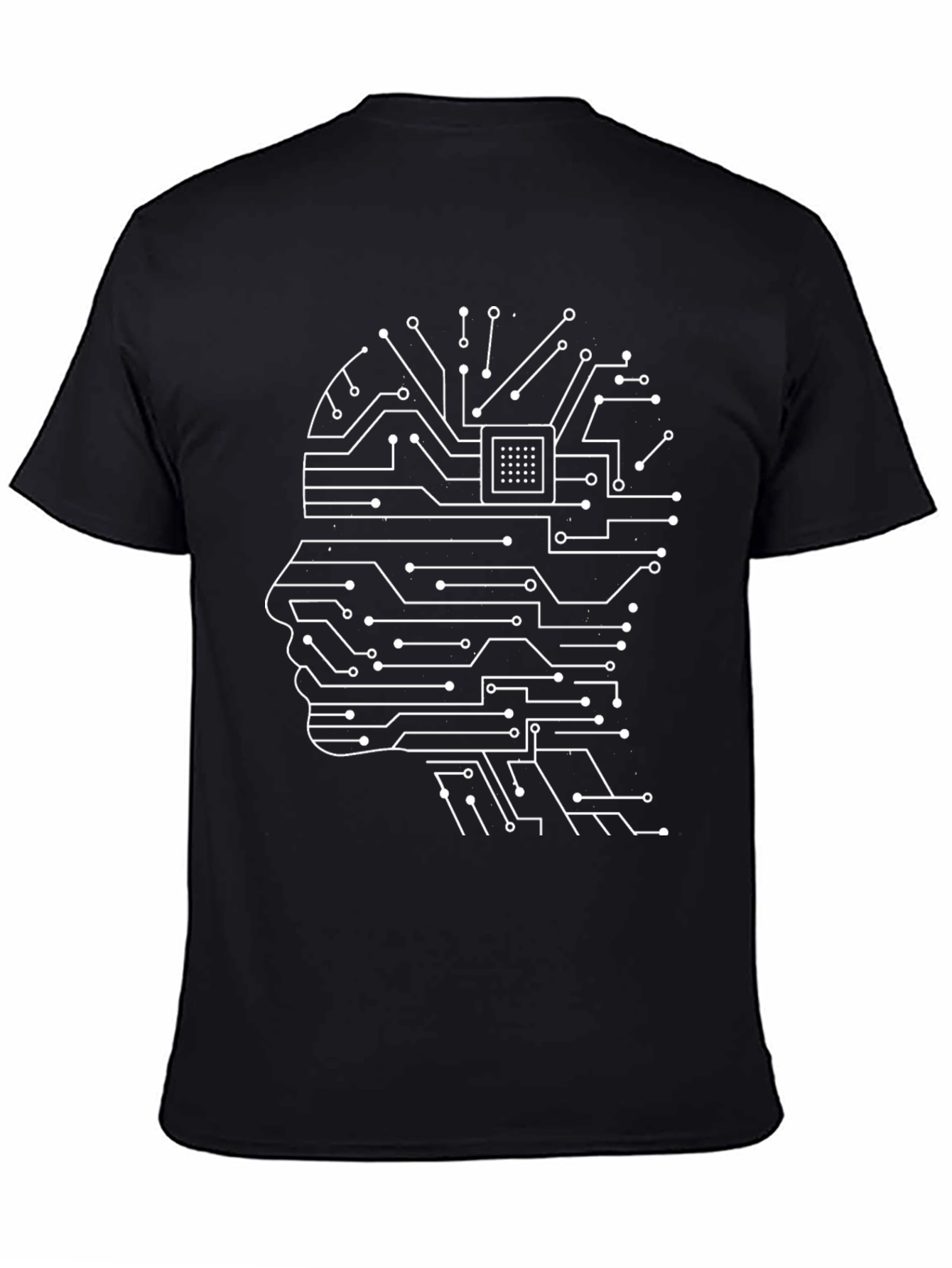 Tech Mind T-Shirt - Circuit Board Brain Design