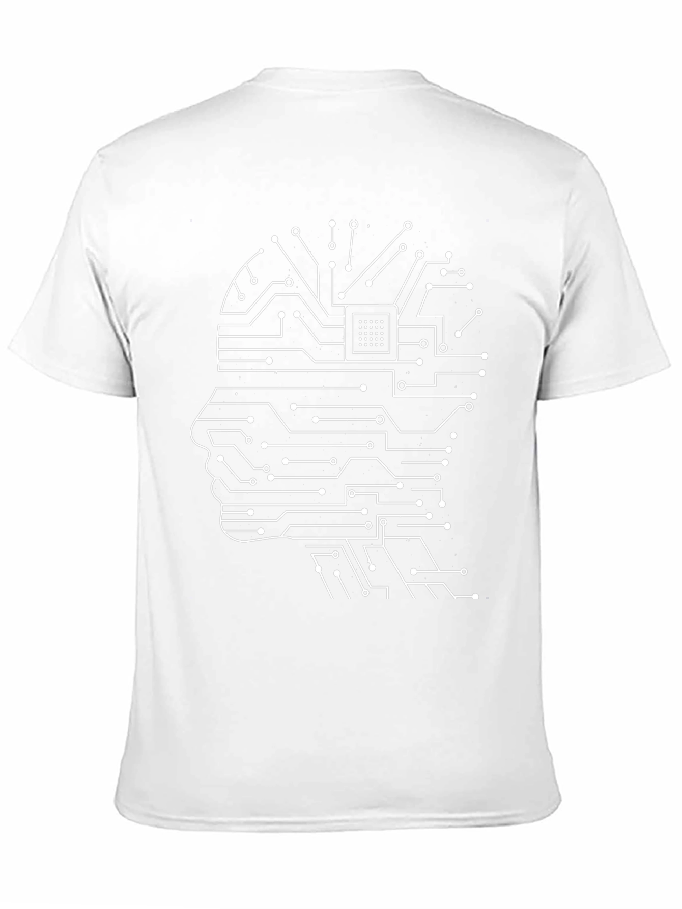 Tech Mind T-Shirt - Circuit Board Brain Design