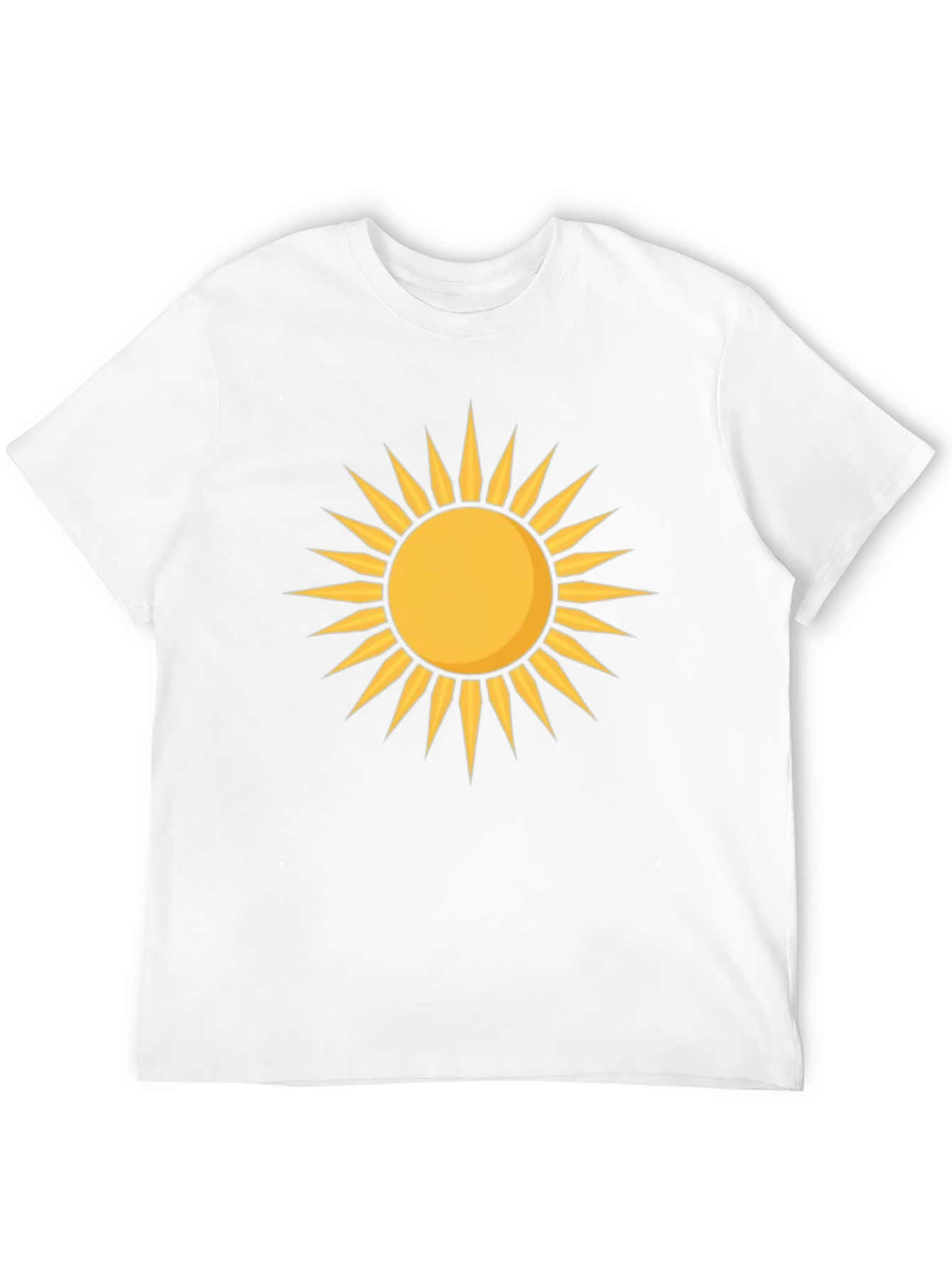 Radiant Sun Graphic Tee - Black Cotton T-Shirt