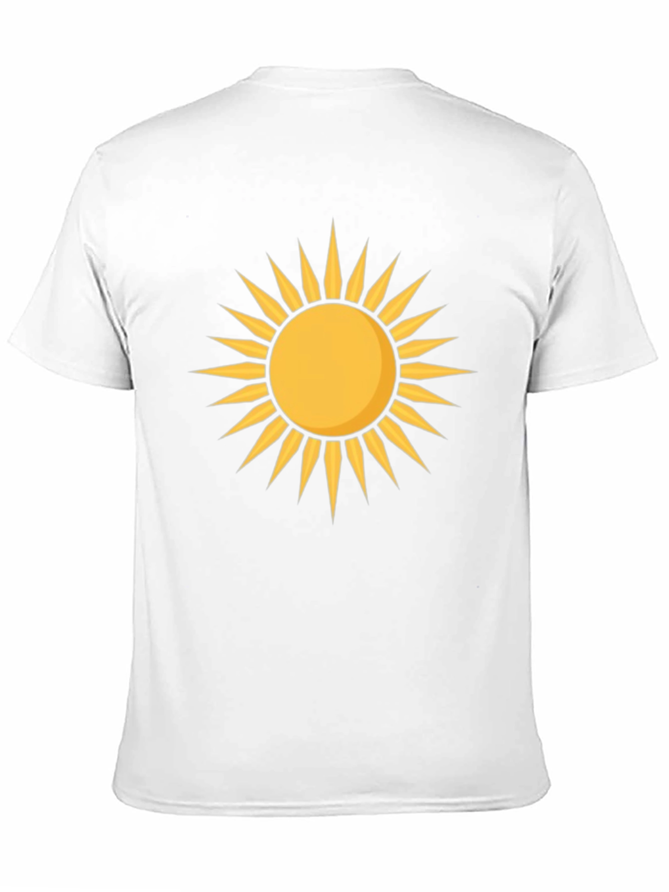 Radiant Sun Graphic Tee - Black Cotton T-Shirt