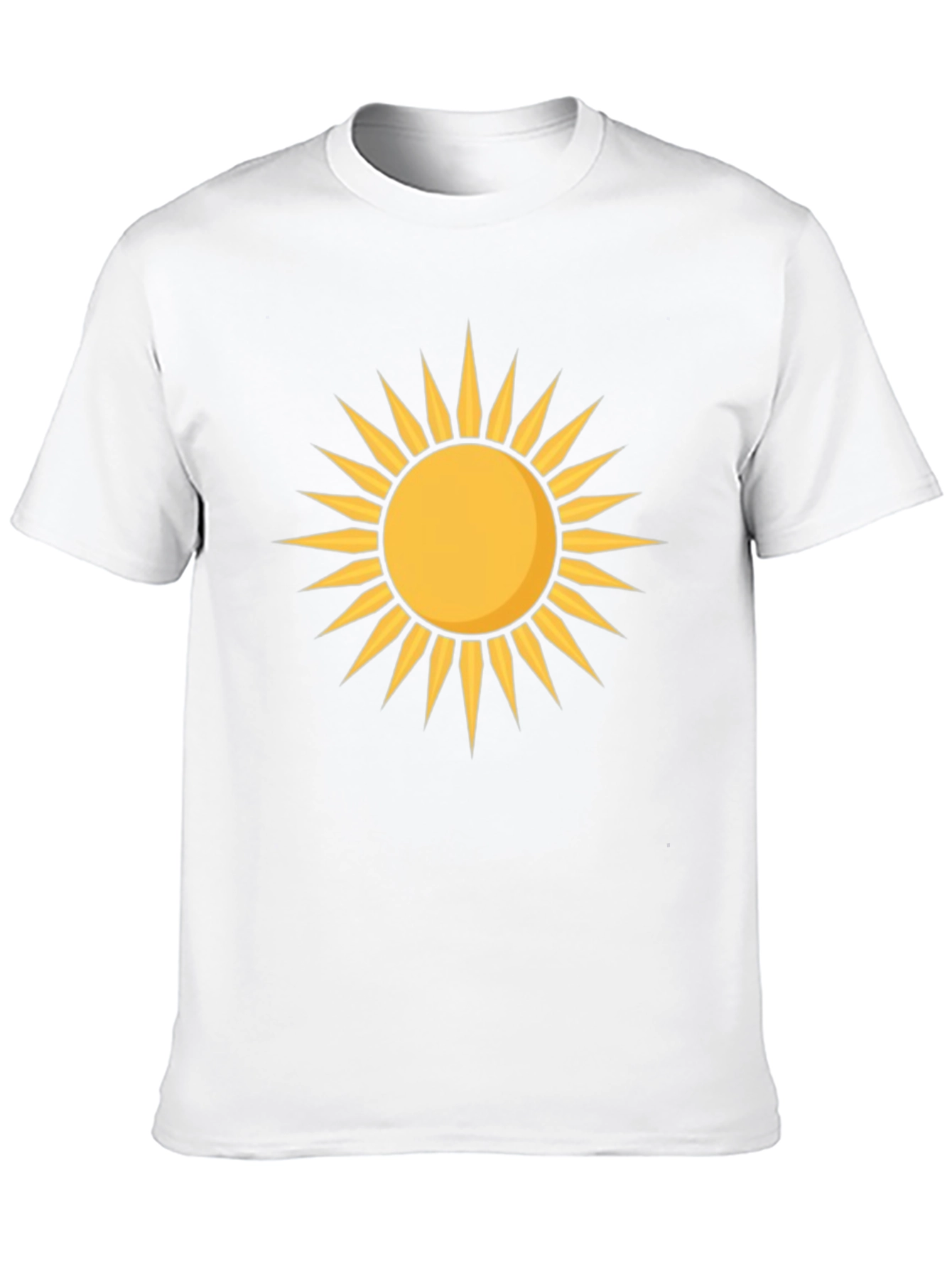 Radiant Sun Graphic Tee - Black Cotton T-Shirt