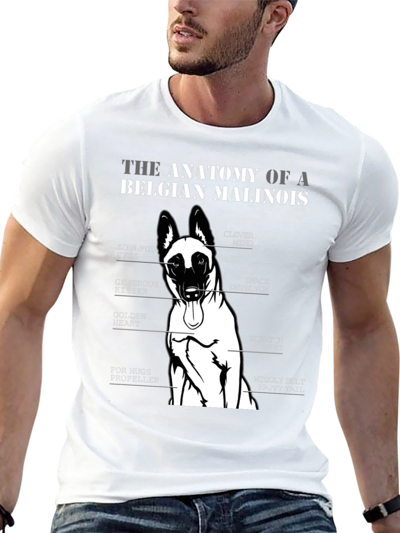 Belgian Malinois Anatomy T-Shirt