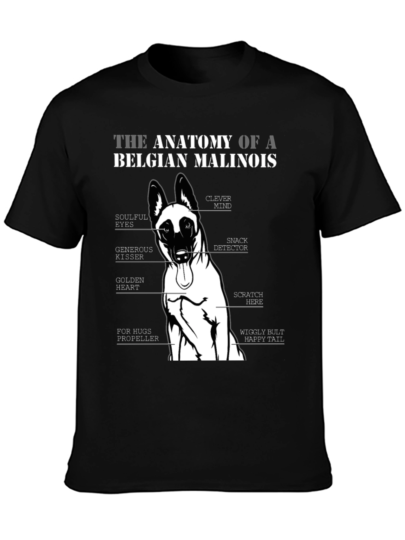 Belgian Malinois Anatomy T-Shirt
