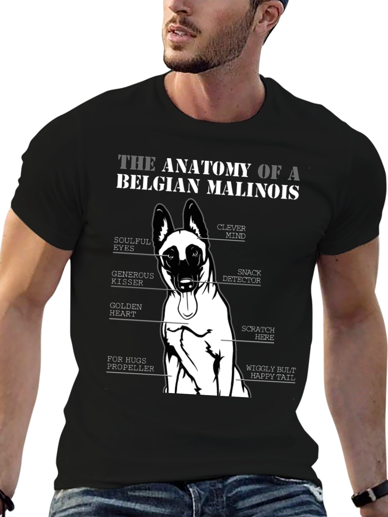 Belgian Malinois Anatomy T-Shirt