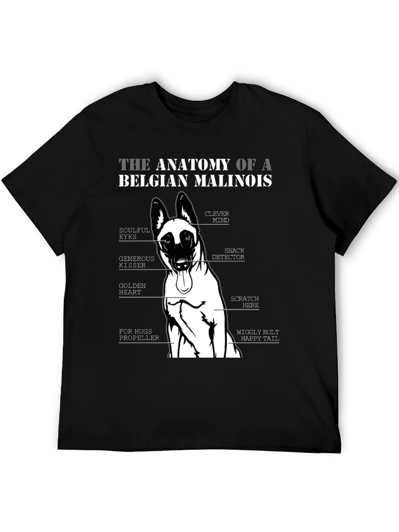 Belgian Malinois Anatomy T-Shirt