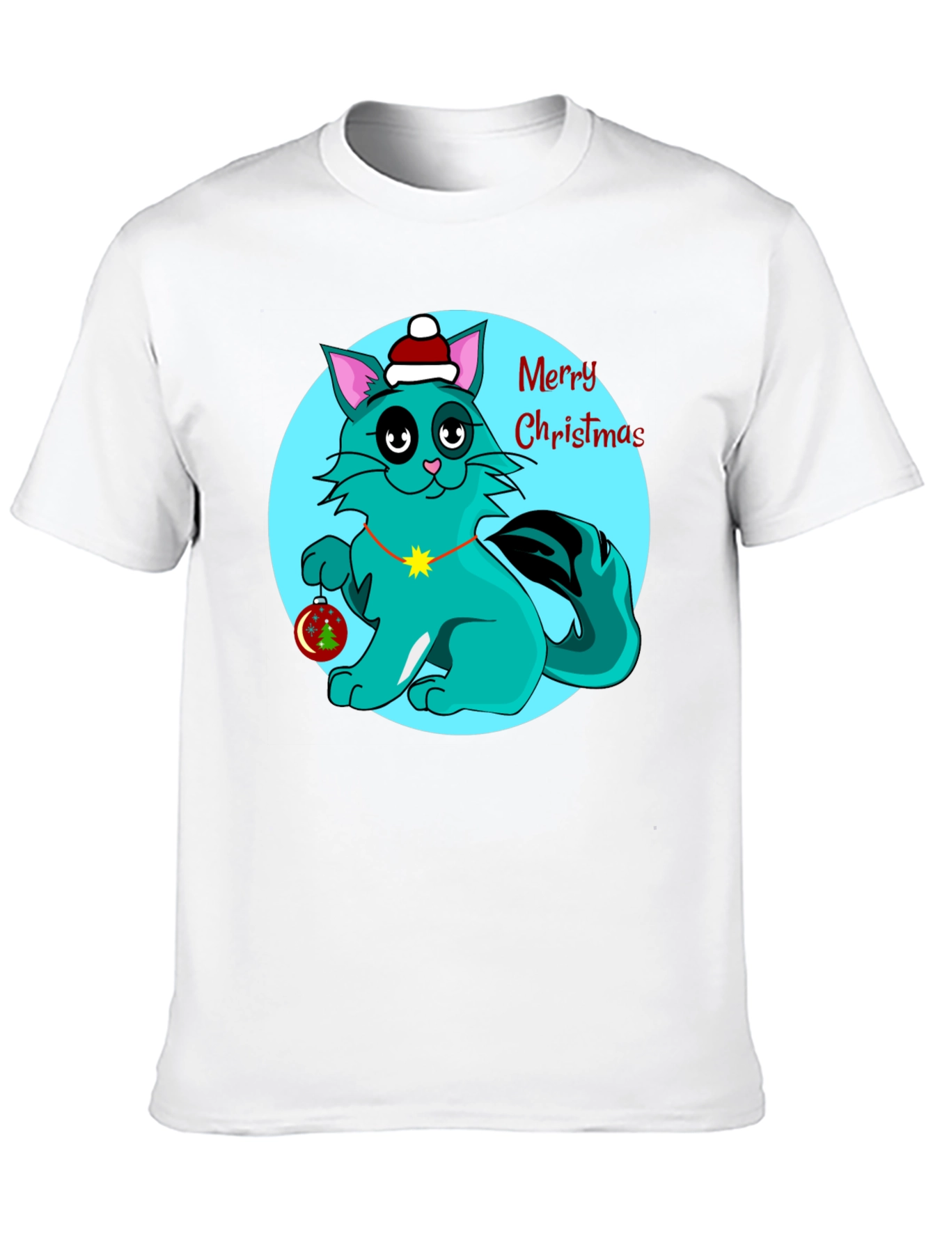 Christmas Cat T-Shirt Holiday Tee