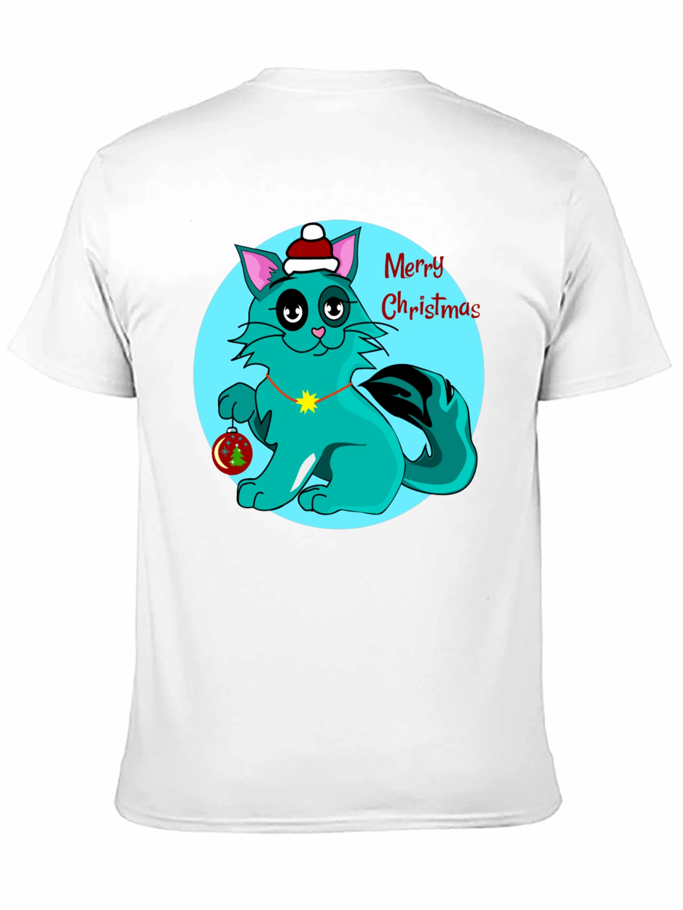 Christmas Cat T-Shirt Holiday Tee