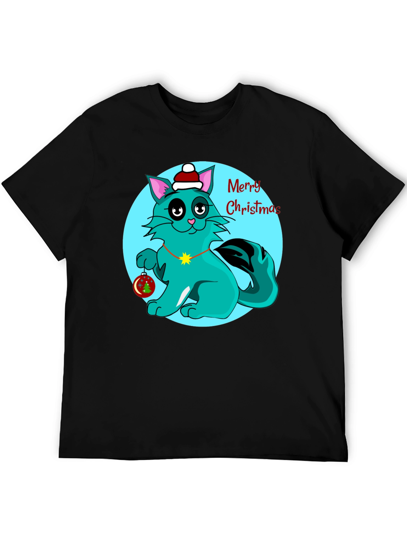 Christmas Cat T-Shirt Holiday Tee