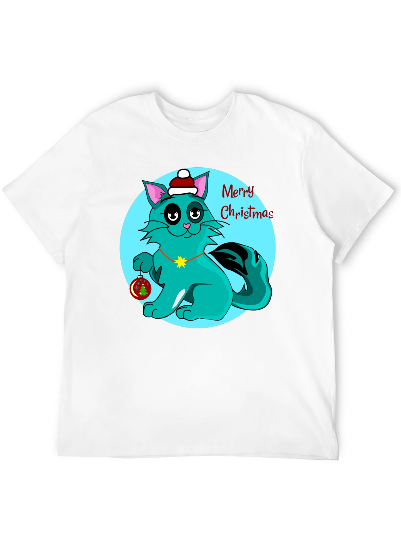 Christmas Cat T-Shirt Holiday Tee