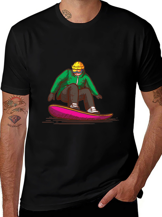 Snowboarder Graphic T-Shirt - Cool Design