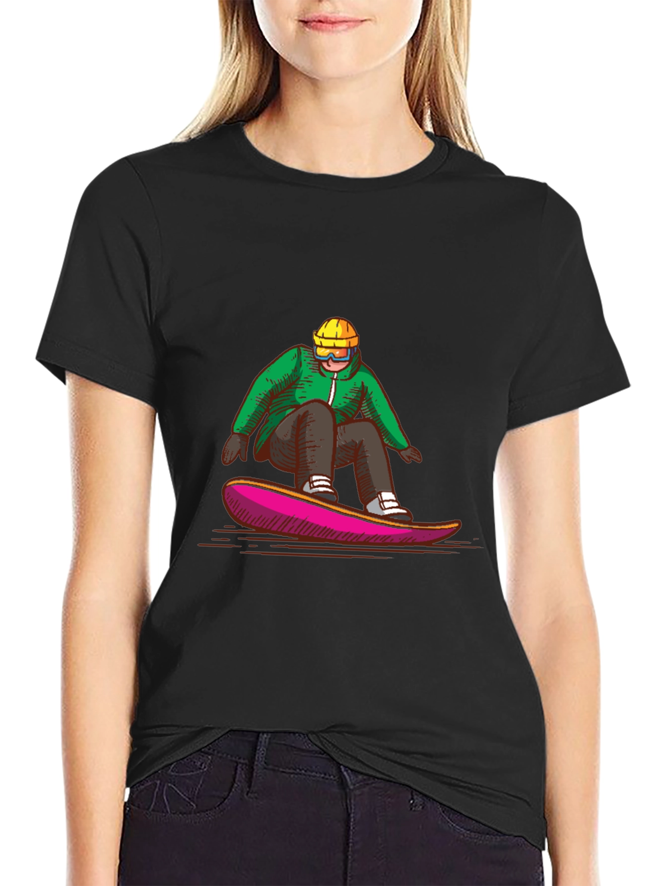 Snowboarder Graphic T-Shirt - Cool Design