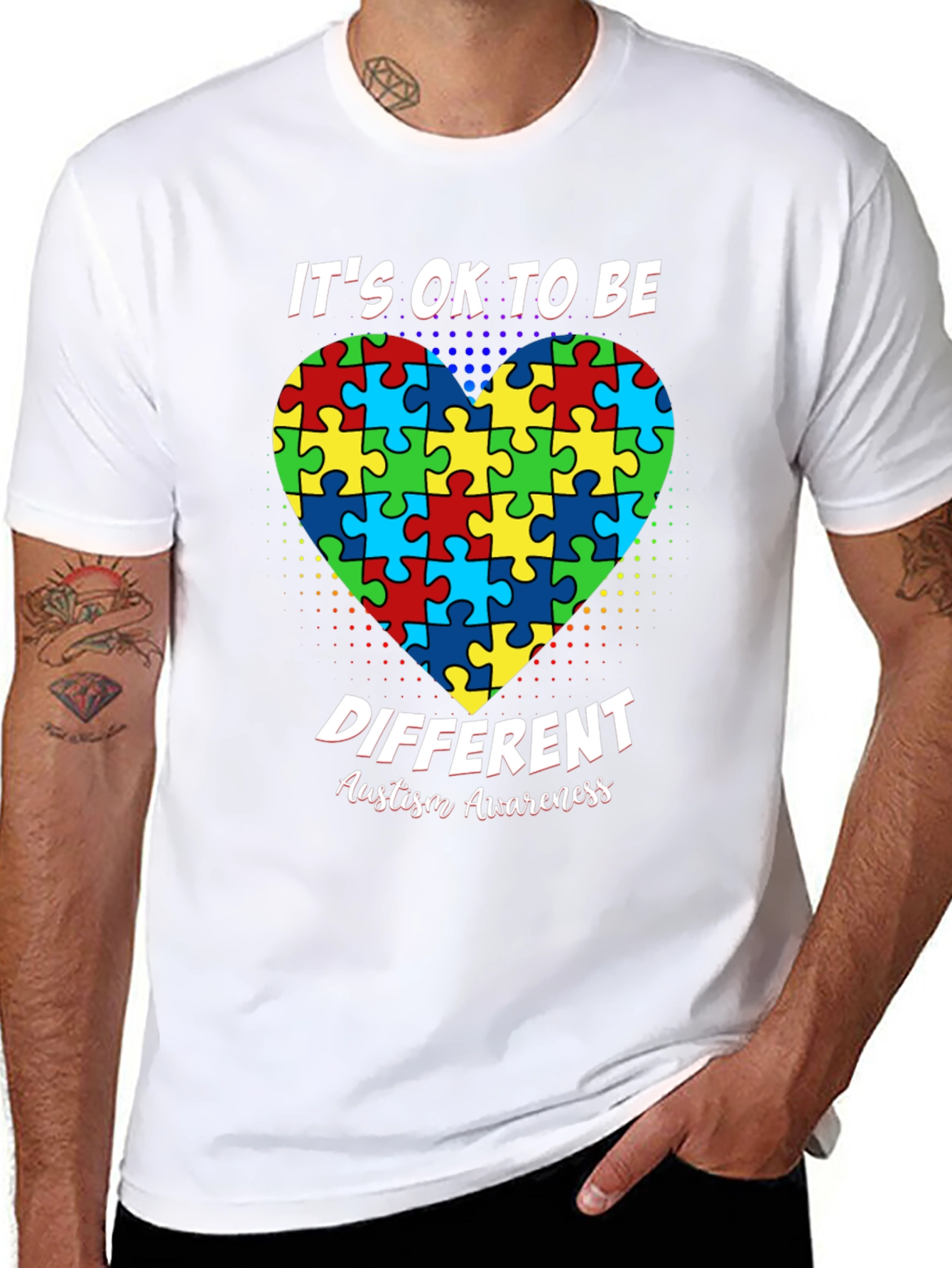 Autism Awareness Puzzle Heart T-Shirt