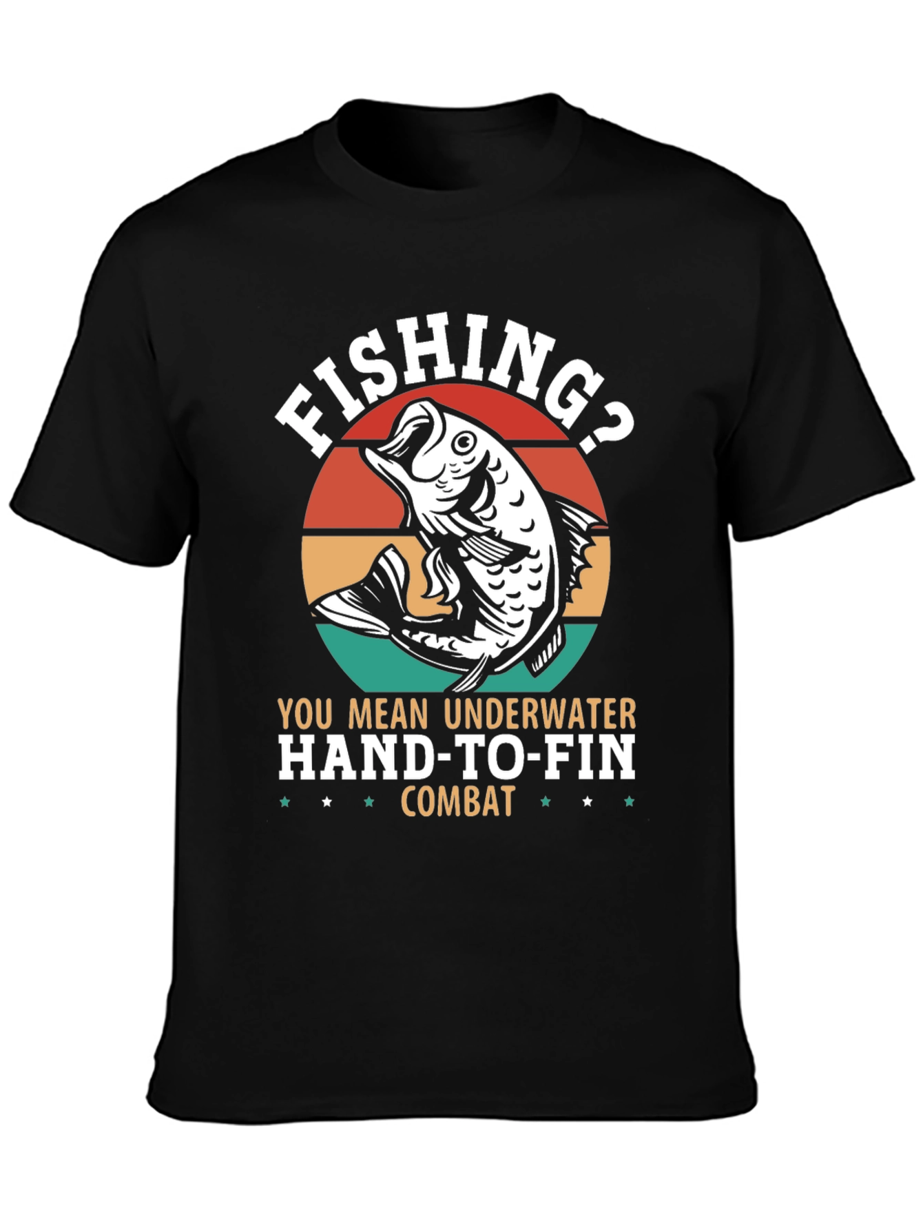 Fishing? Underwater Hand-to-Fin Combat Graphic Tee