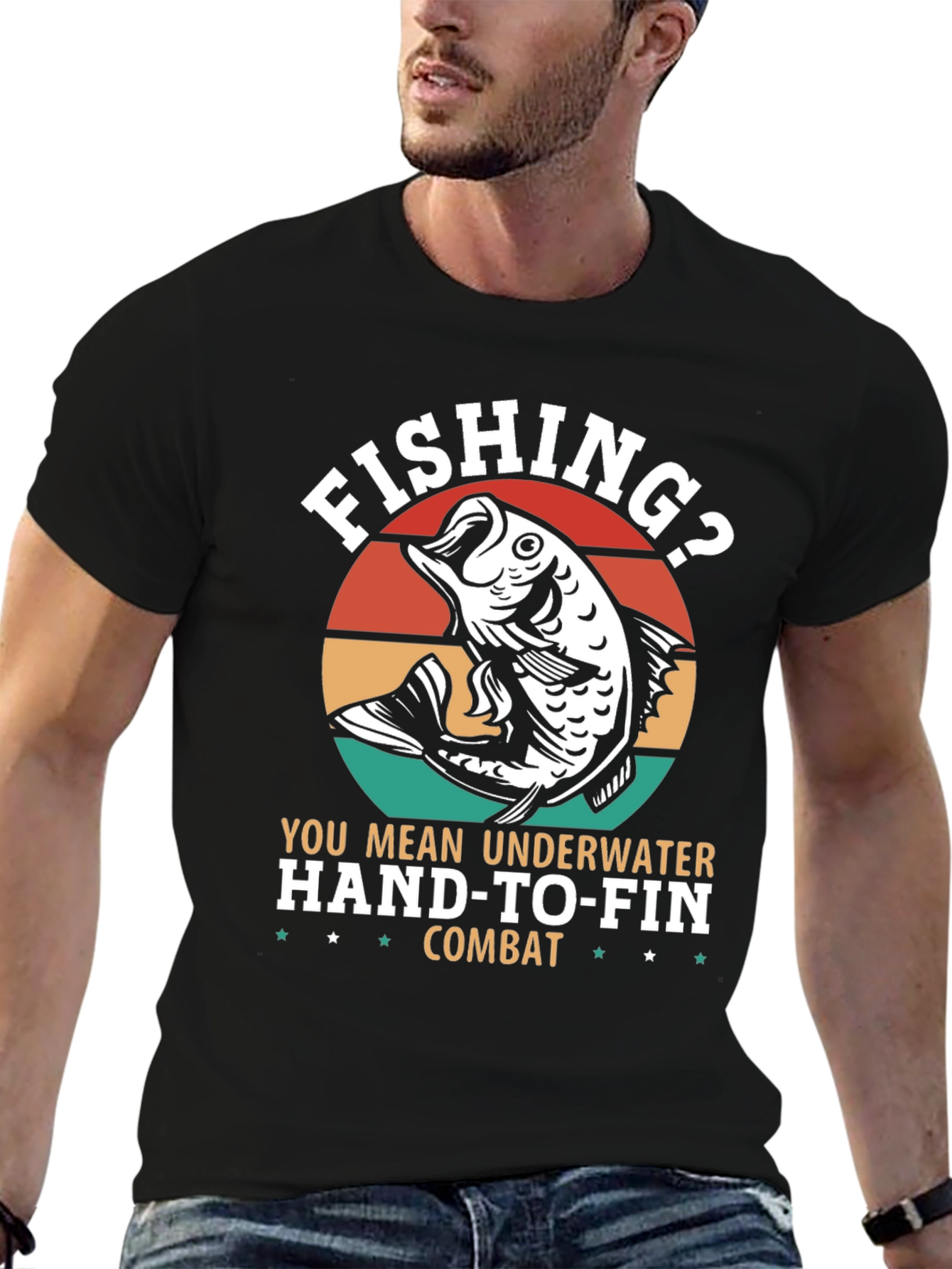 Fishing? Underwater Hand-to-Fin Combat Graphic Tee