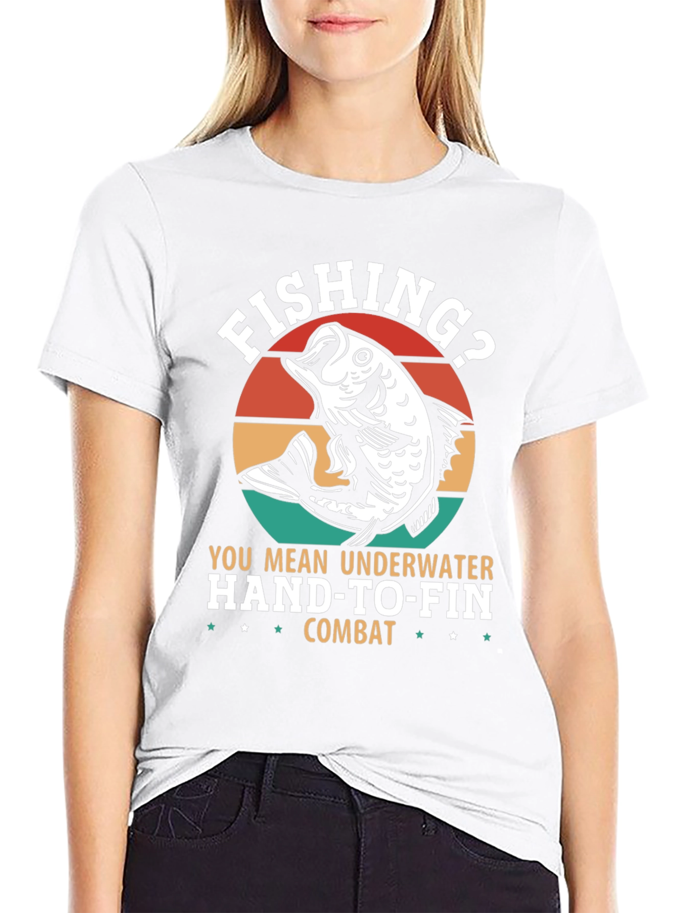 Fishing? Underwater Hand-to-Fin Combat Graphic Tee