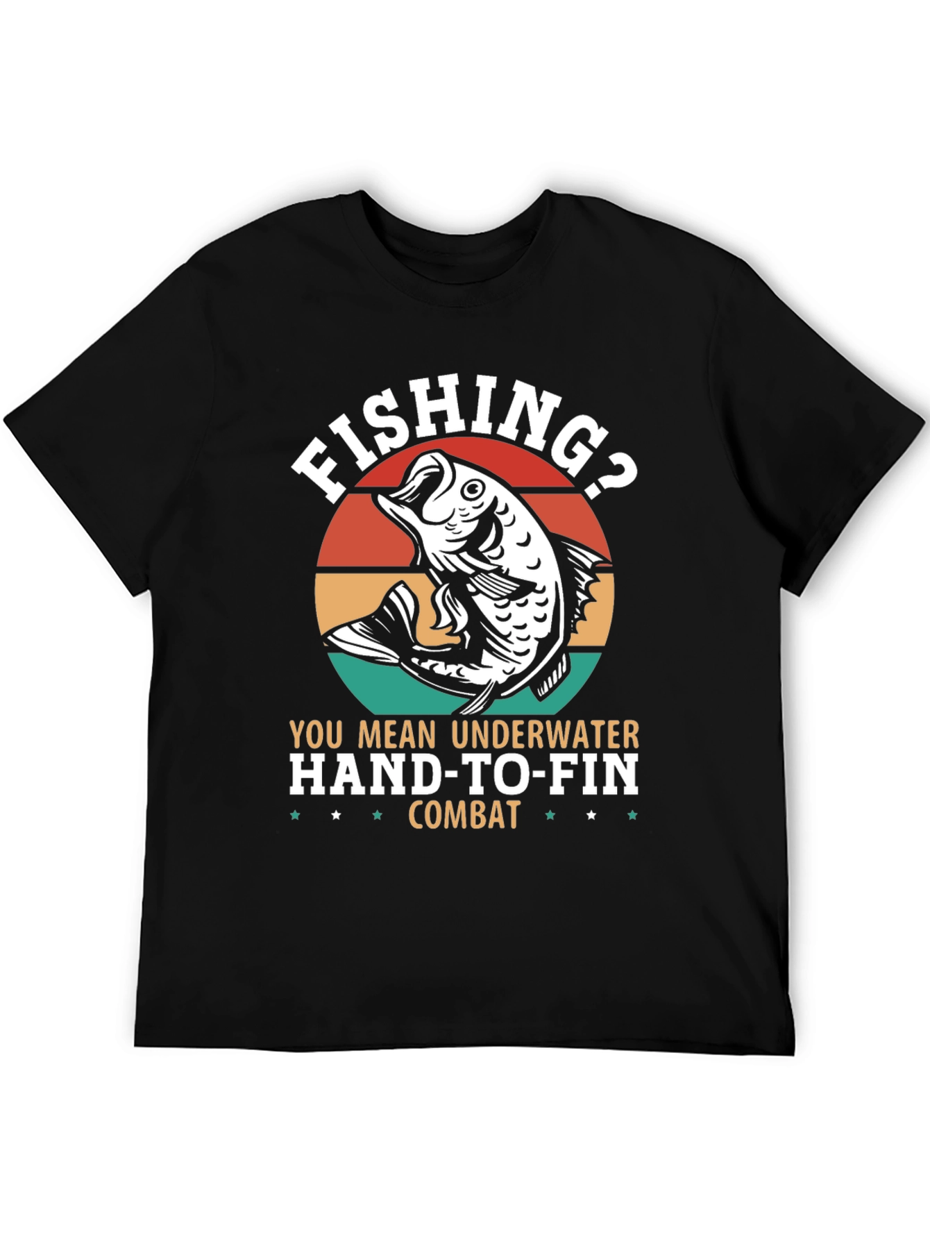 Fishing? Underwater Hand-to-Fin Combat Graphic Tee