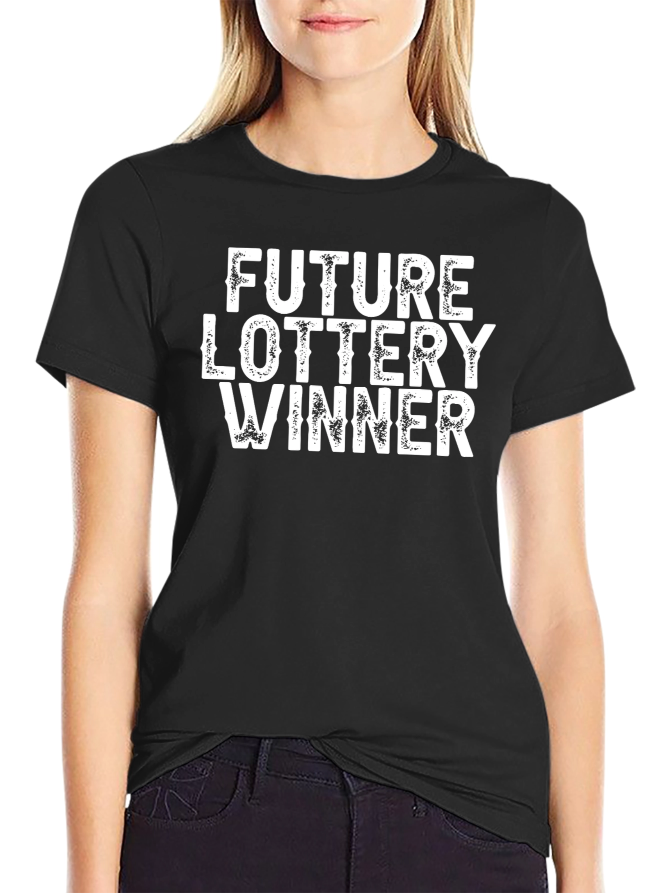 Future Lottery Winner Graphic Tee - Black