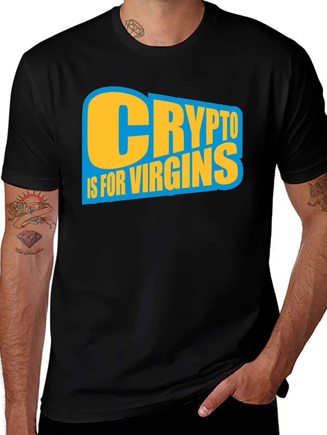 Crypto Is For Virgins Graphic T-Shirt