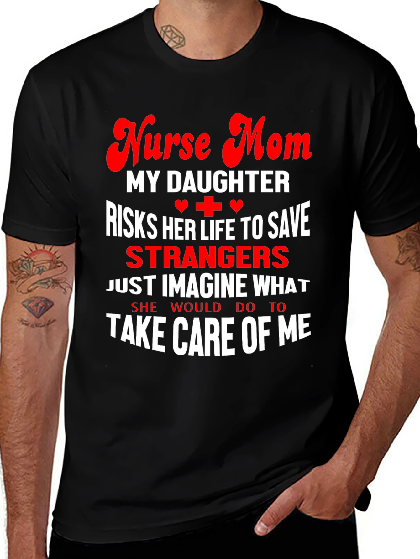 Nurse Mom Daughter T-Shirt - Heroic Appreciation