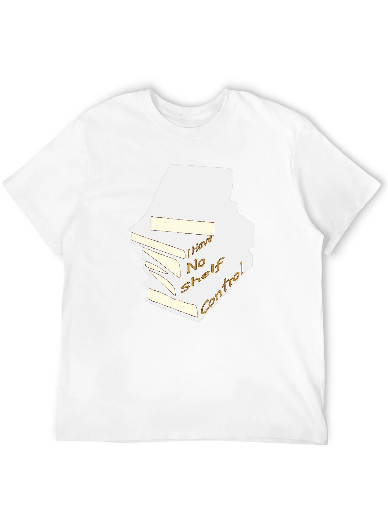 Humorous Book Lover T-Shirt - No Shelf Control