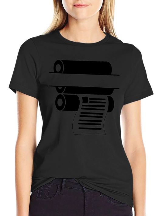 Printing Press Graphic Tee - Black Cotton Blend