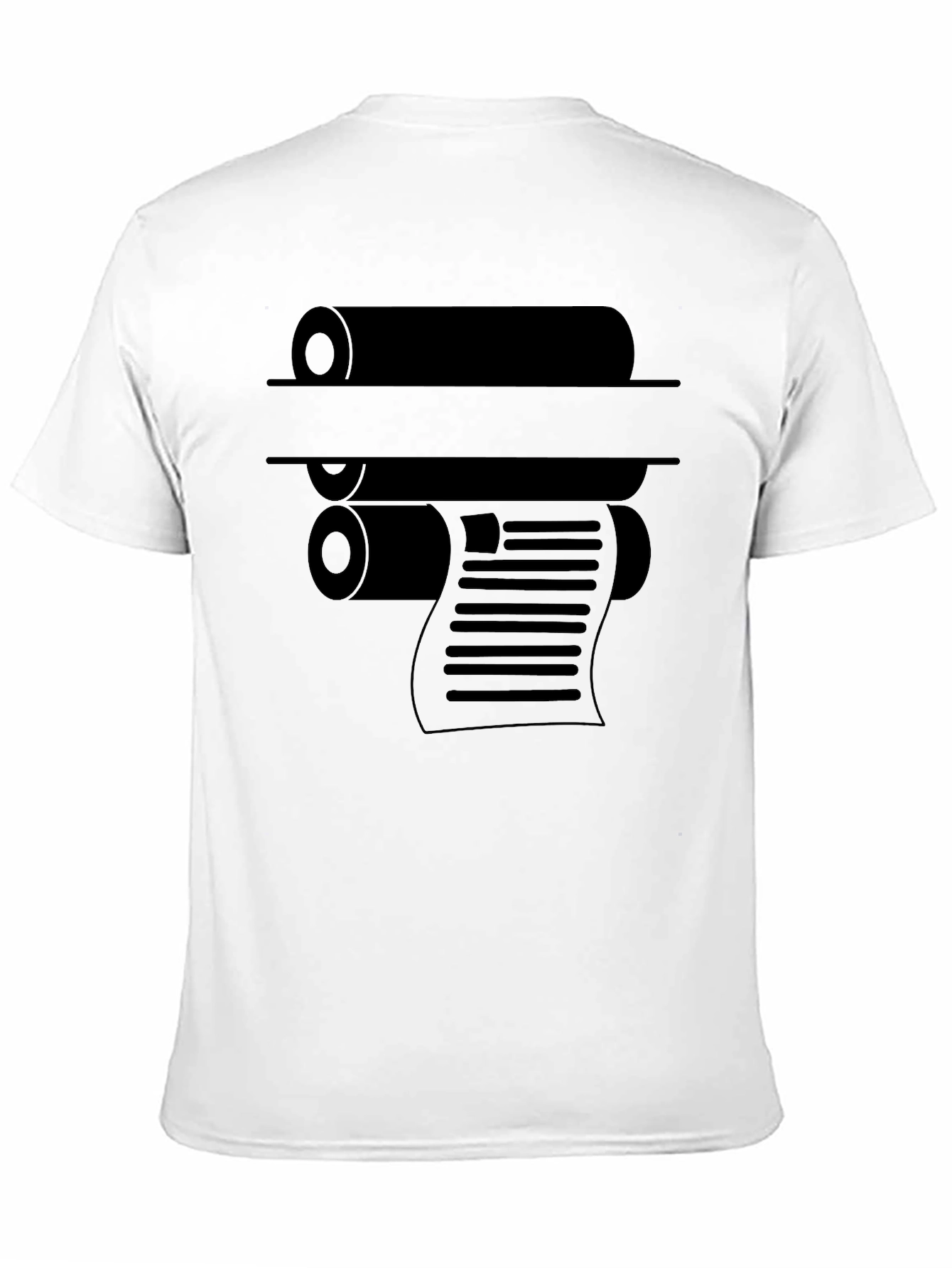 Printing Press Graphic Tee - Black Cotton Blend