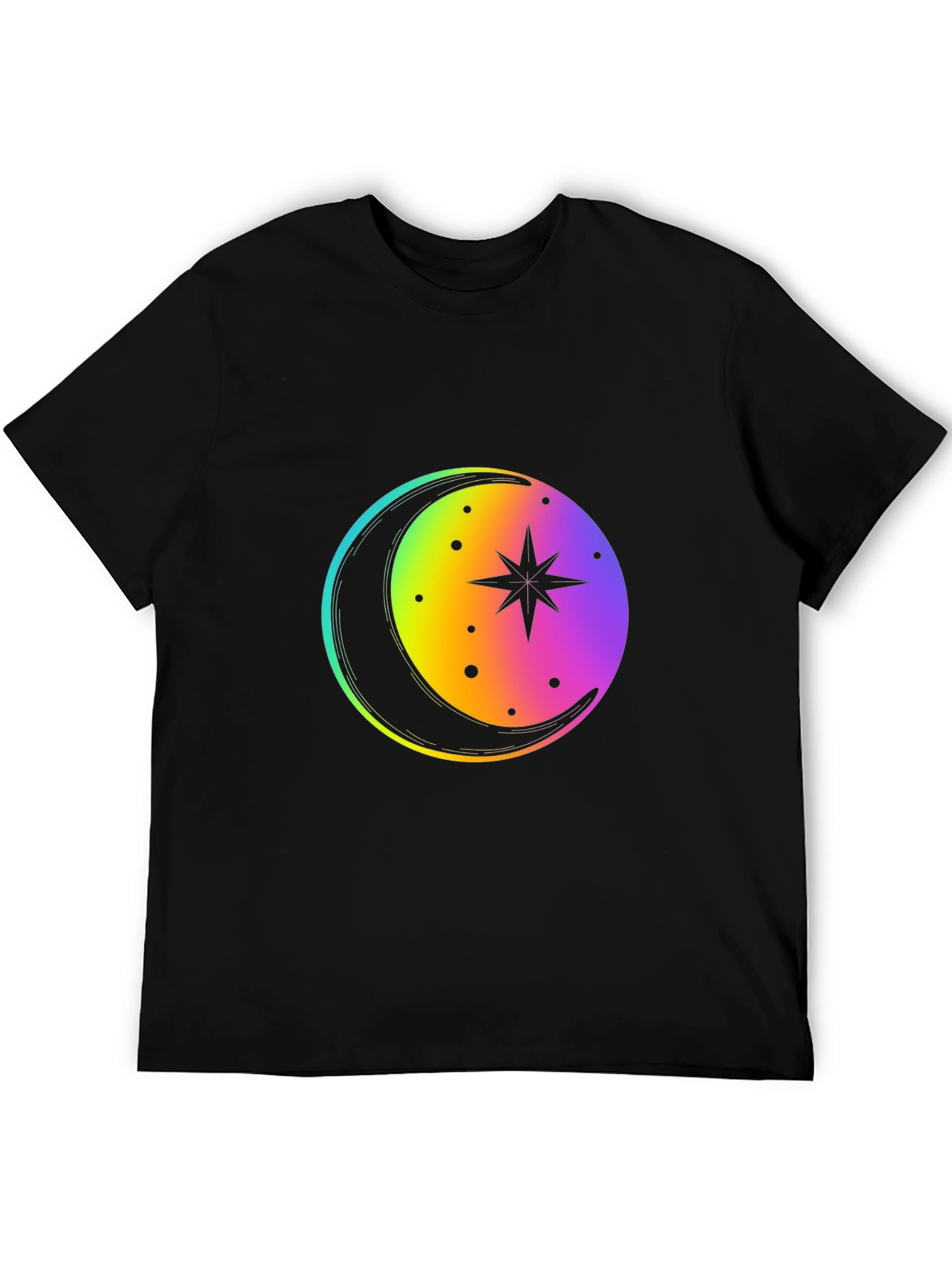 Rainbow Moon Star Graphic Tee