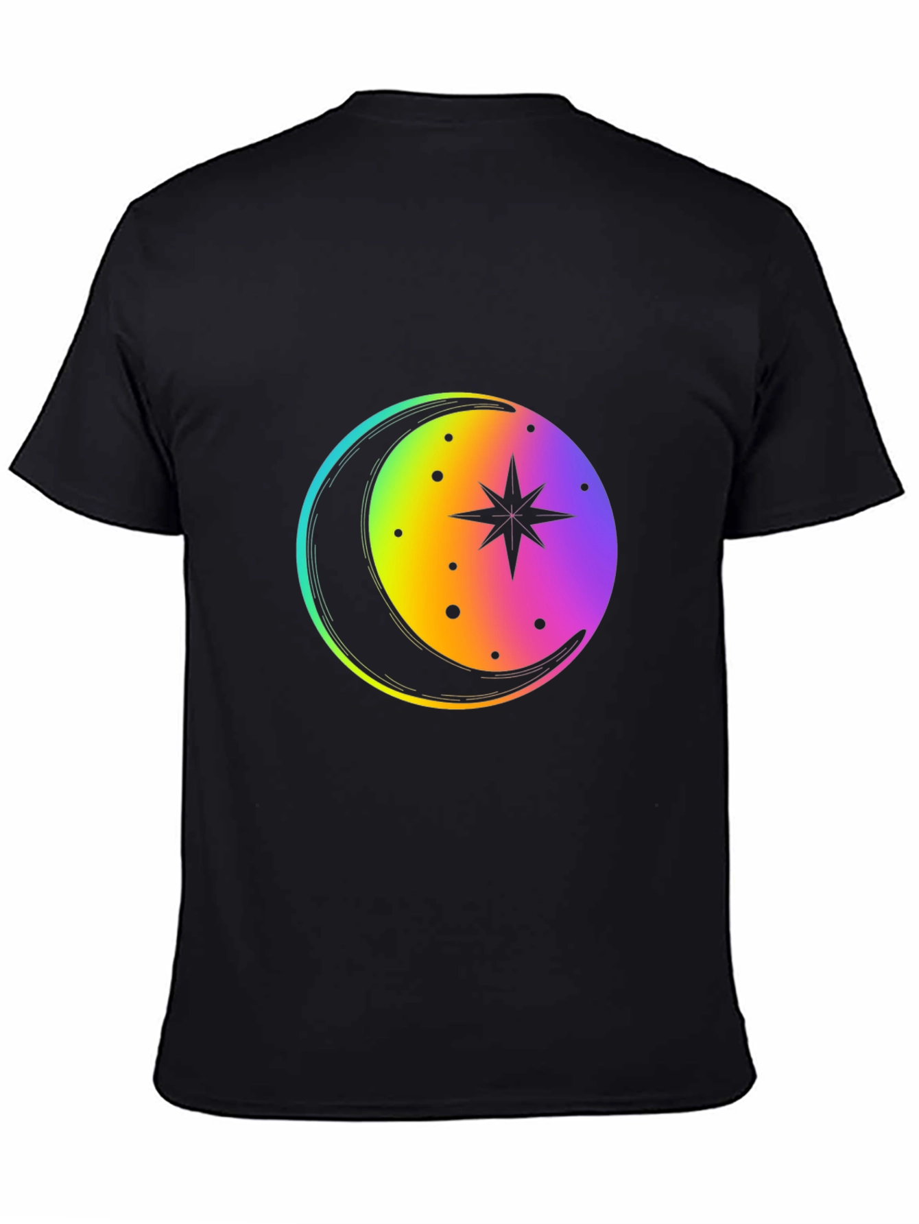 Rainbow Moon Star Graphic Tee