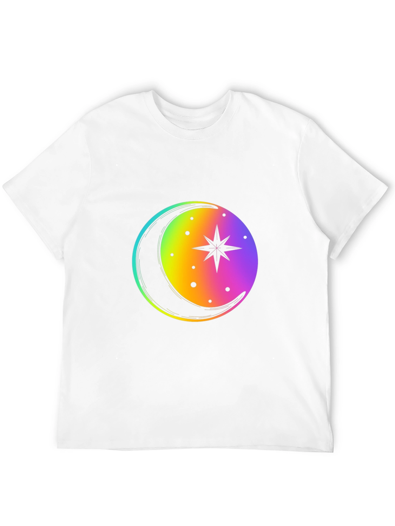 Rainbow Moon Star Graphic Tee