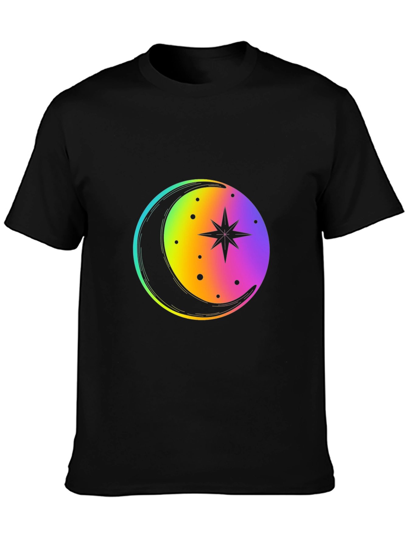Rainbow Moon Star Graphic Tee