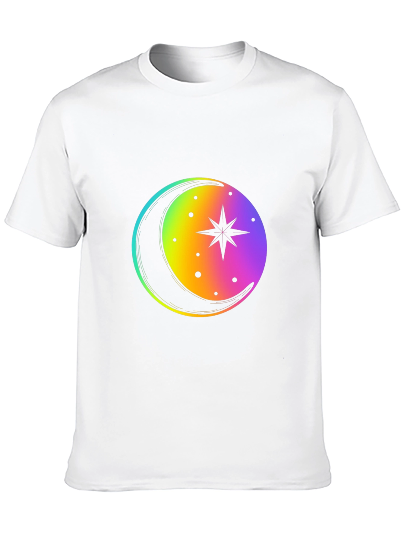 Rainbow Moon Star Graphic Tee