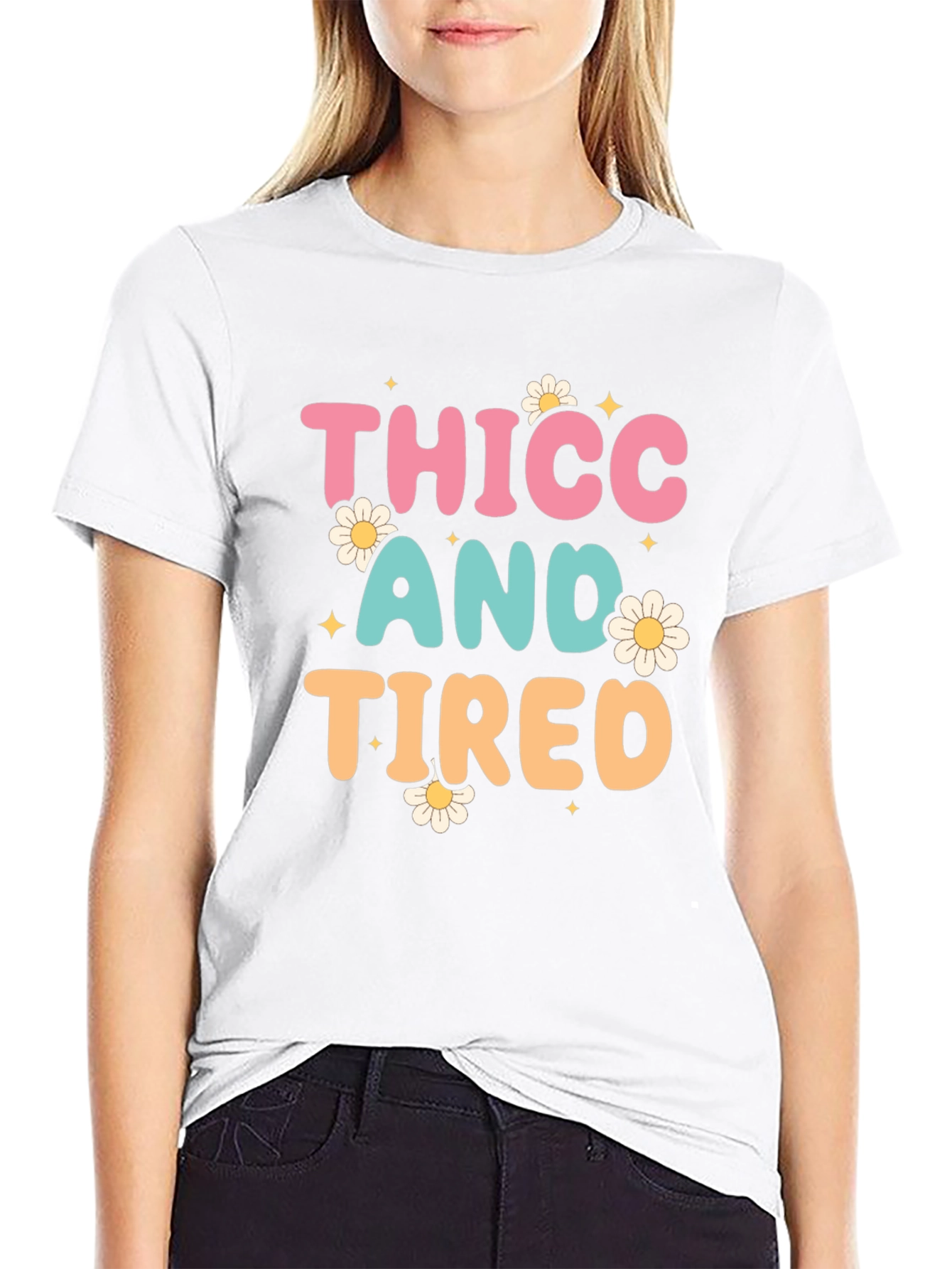 Thicc and Tired Graphic T-Shirt
