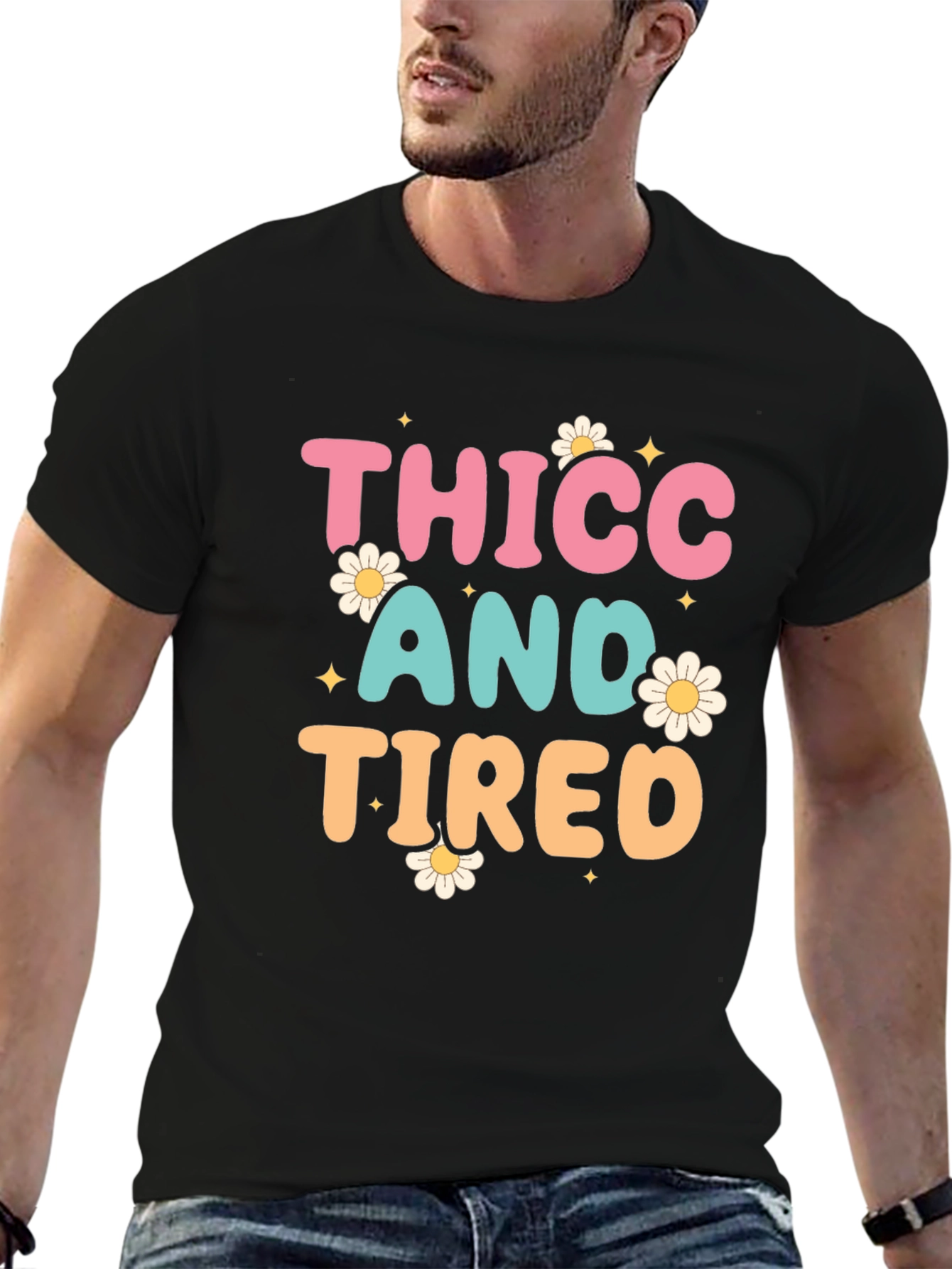 Thicc and Tired Graphic T-Shirt
