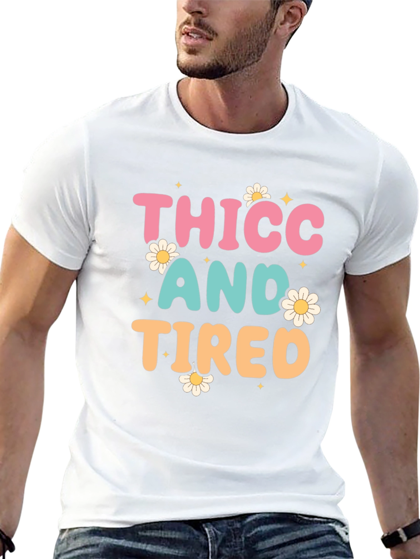 Thicc and Tired Graphic T-Shirt