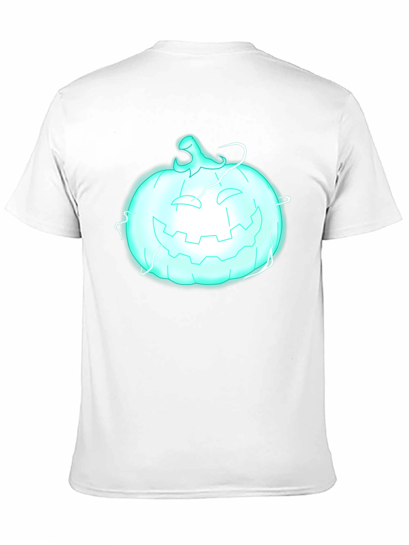 Glowing Pumpkin Graphic Tee - Halloween Shirt