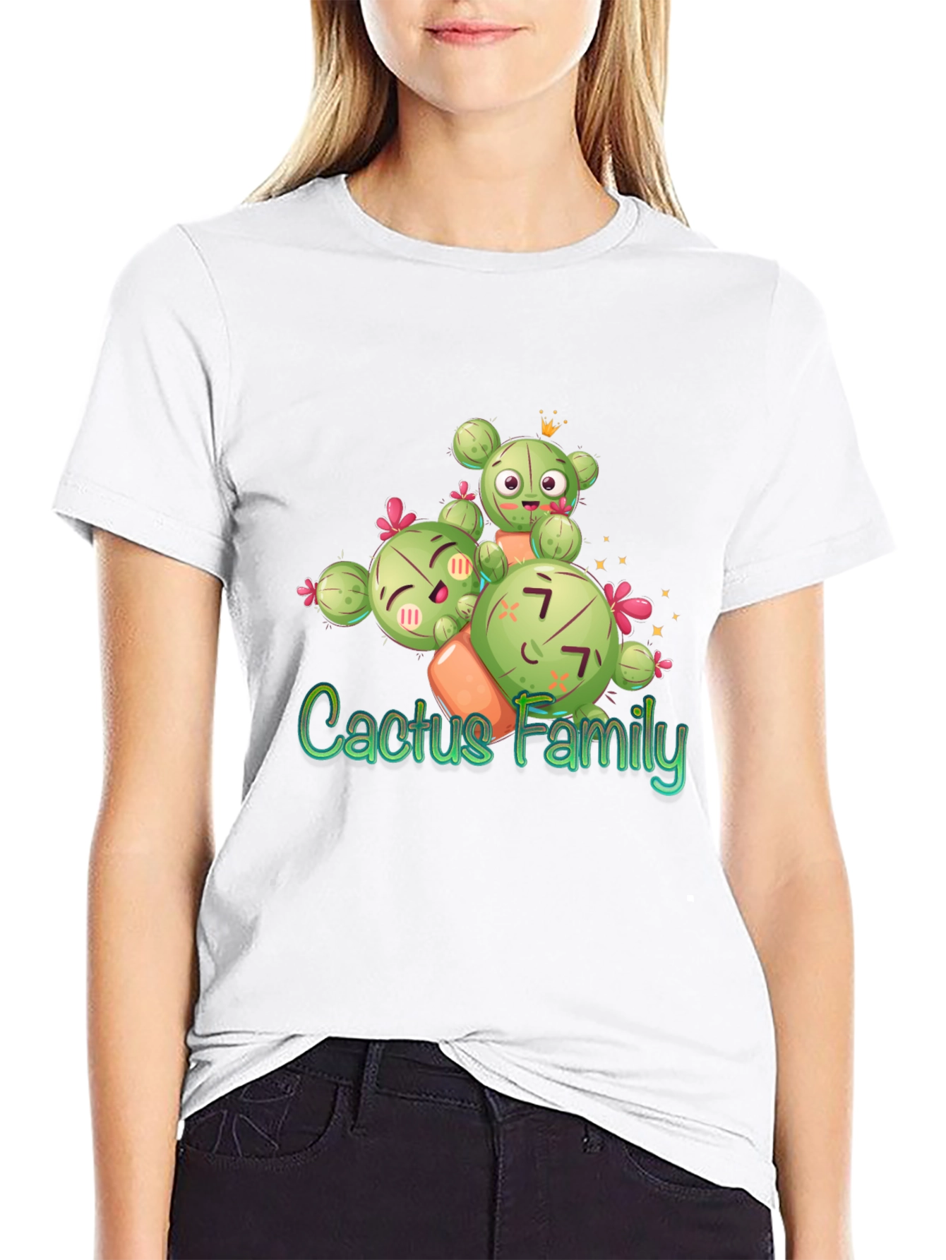 Cactus Family T-Shirt - Cute Graphic Tee