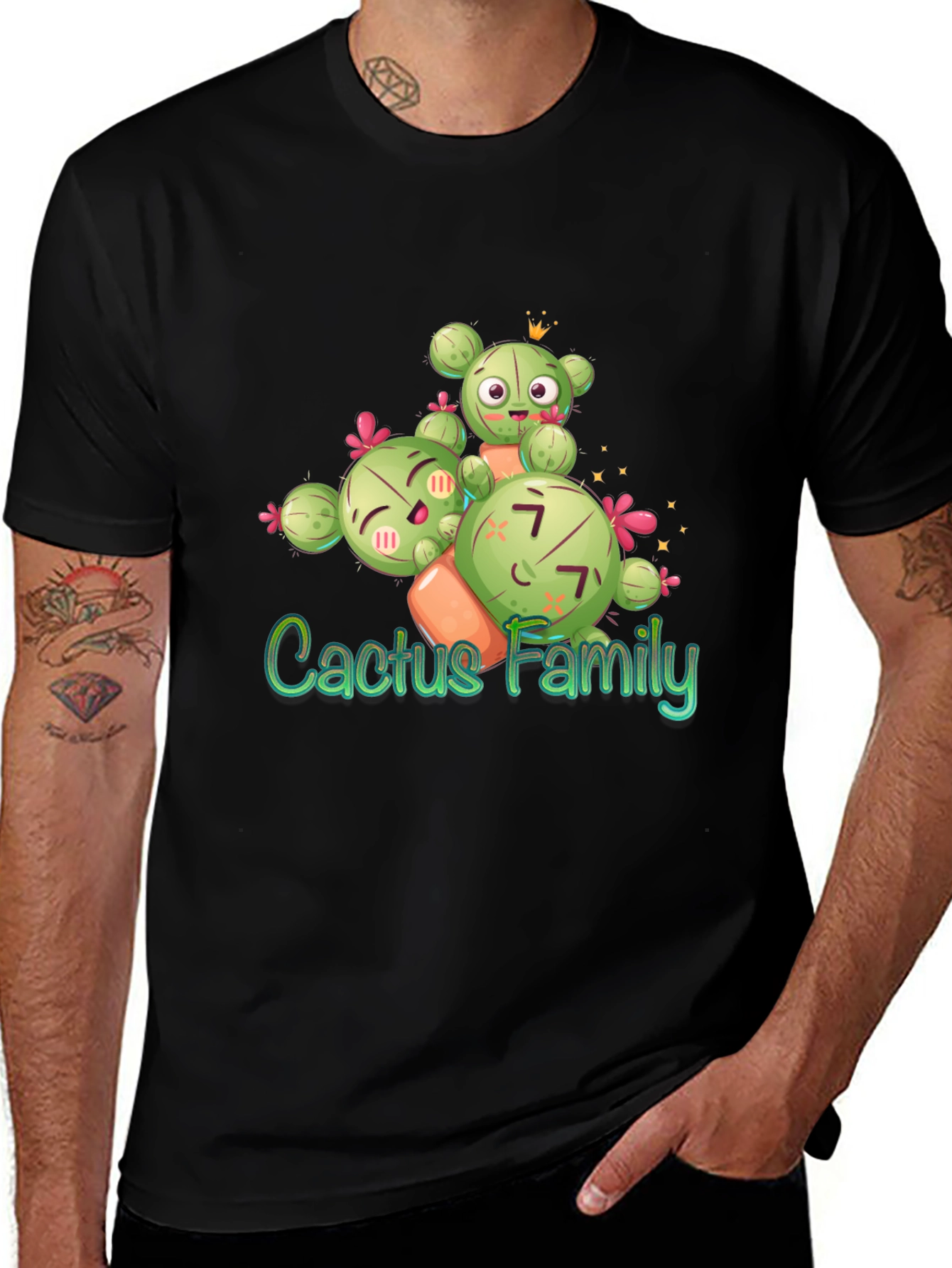 Cactus Family T-Shirt - Cute Graphic Tee