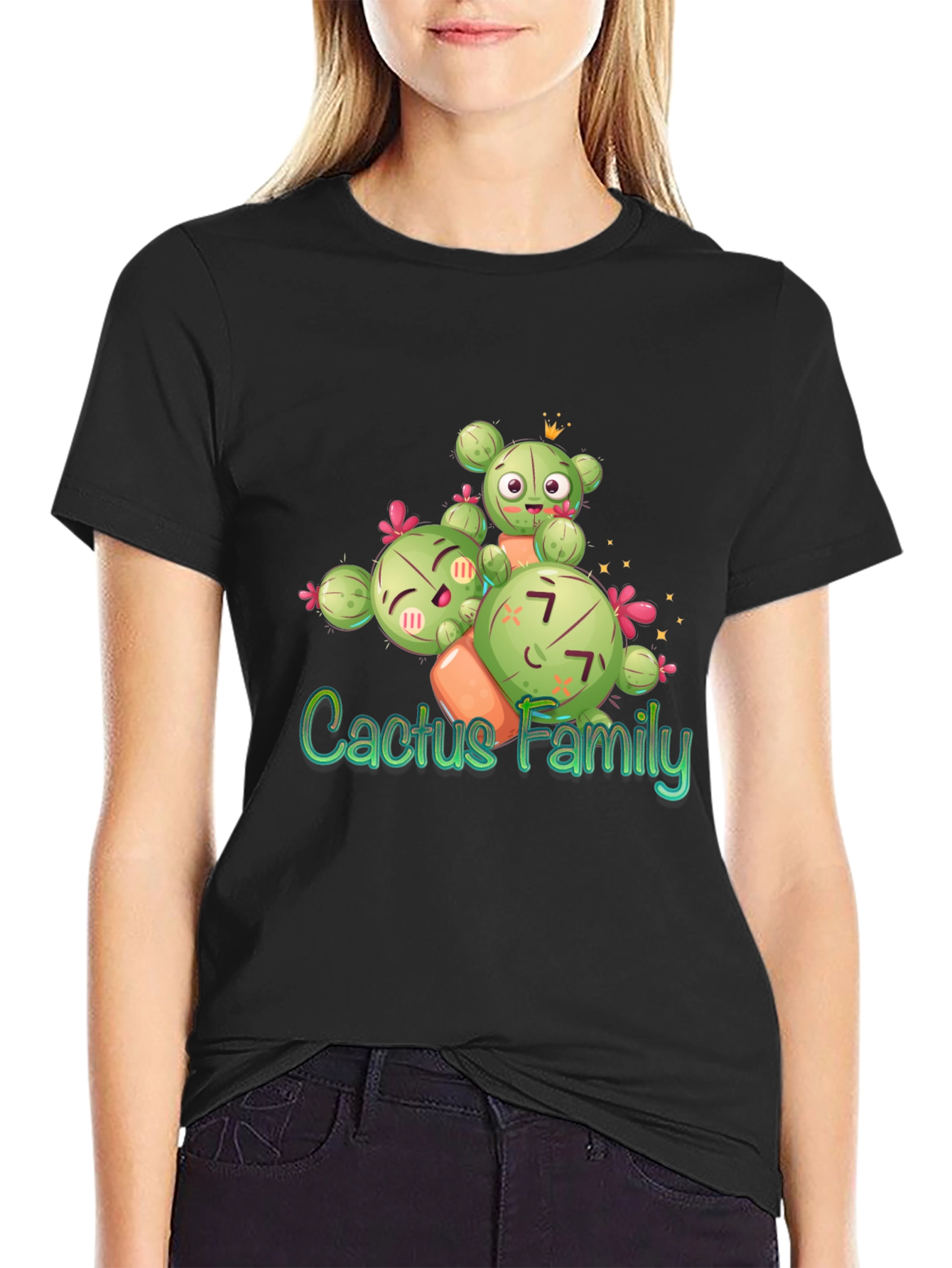 Cactus Family T-Shirt - Cute Graphic Tee
