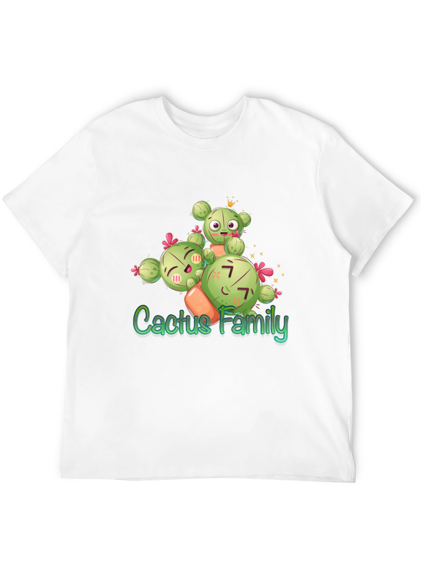 Cactus Family T-Shirt - Cute Graphic Tee