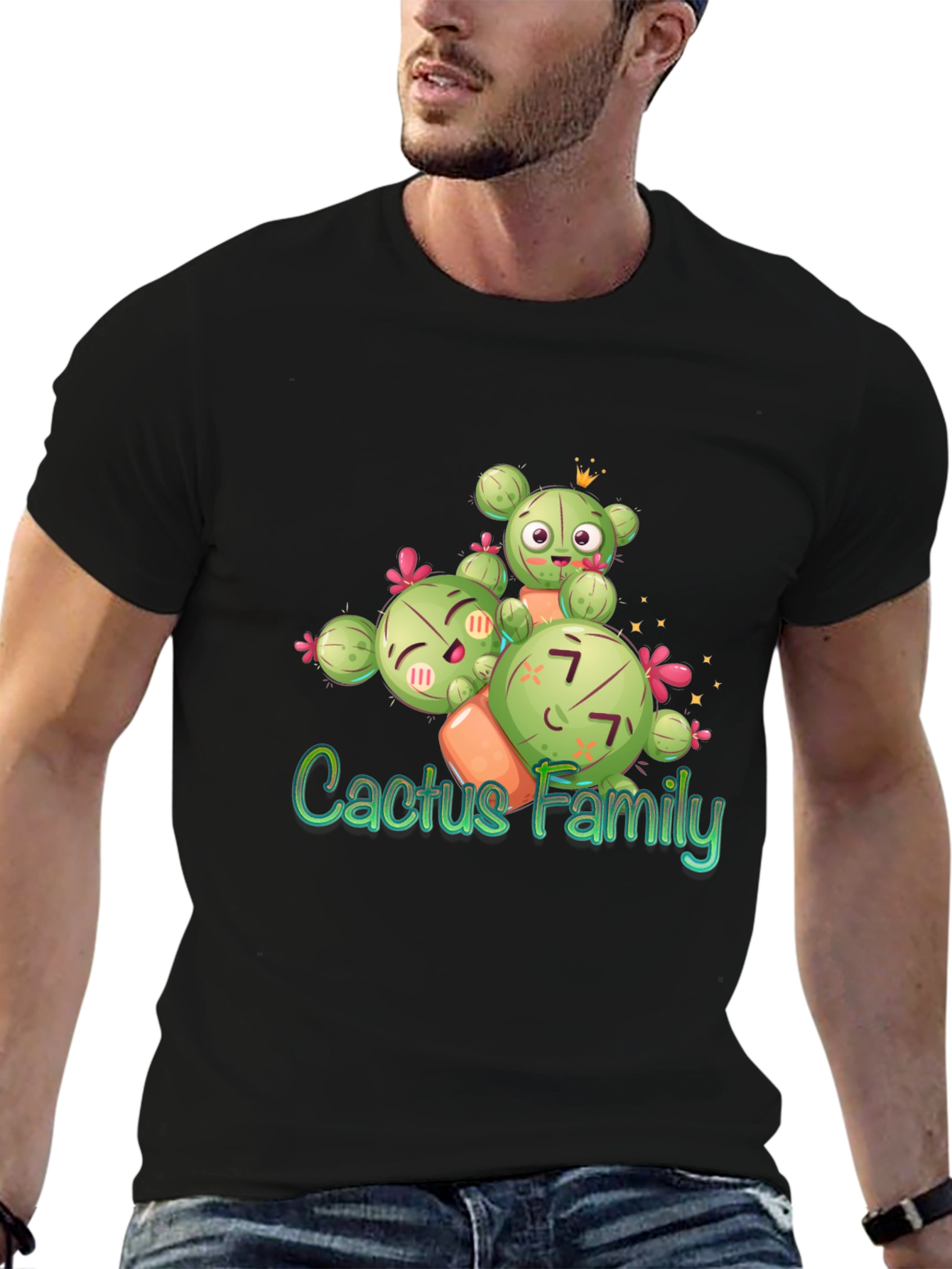 Cactus Family T-Shirt - Cute Graphic Tee