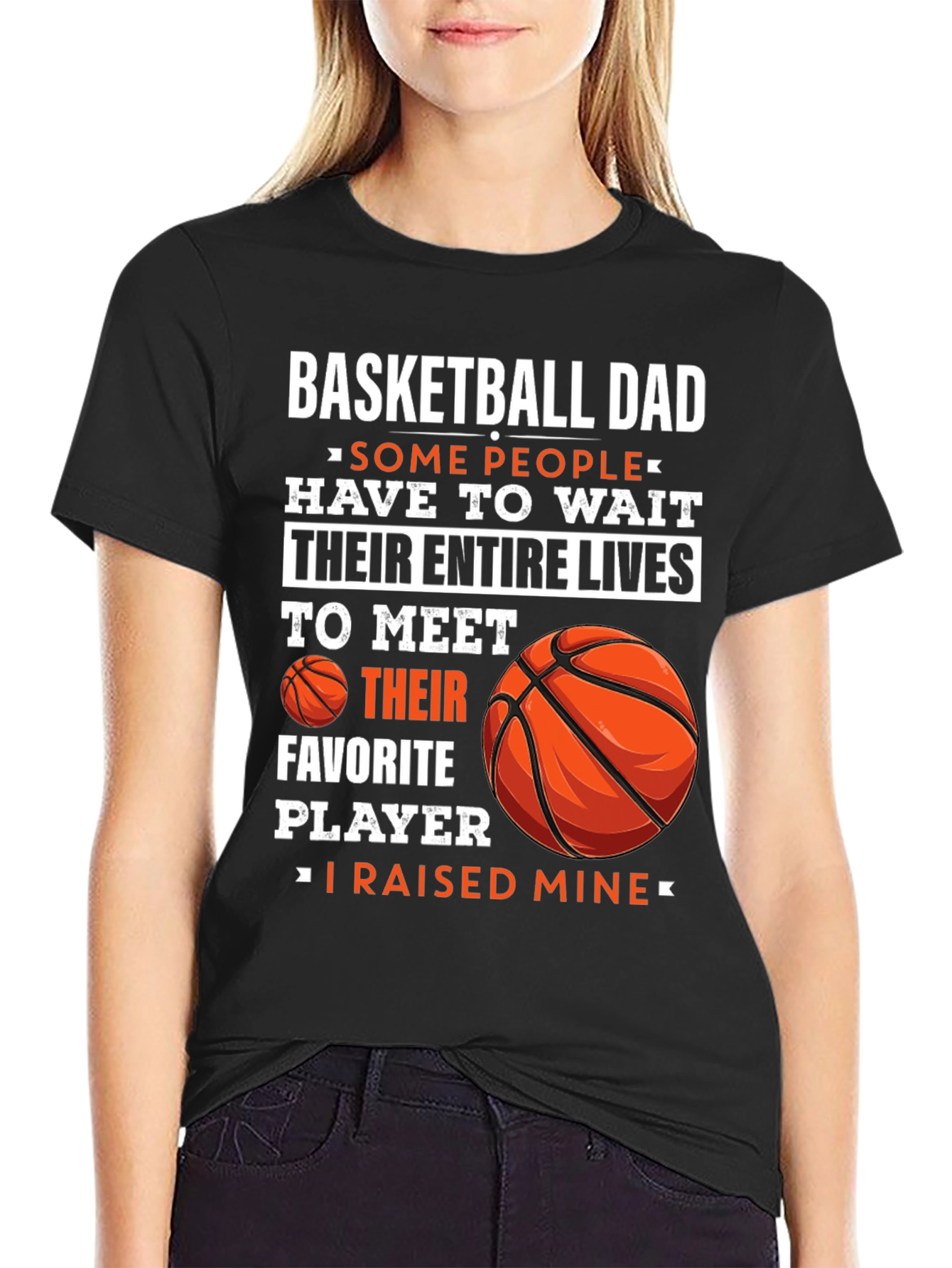 Basketball Dad T-Shirt - Raised Mine