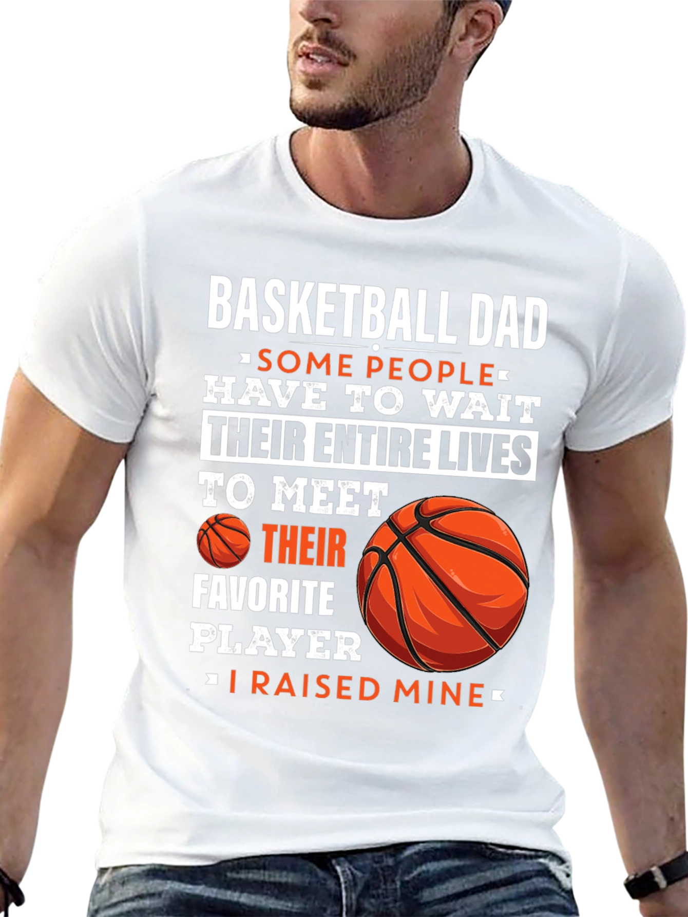 Basketball Dad T-Shirt - Raised Mine