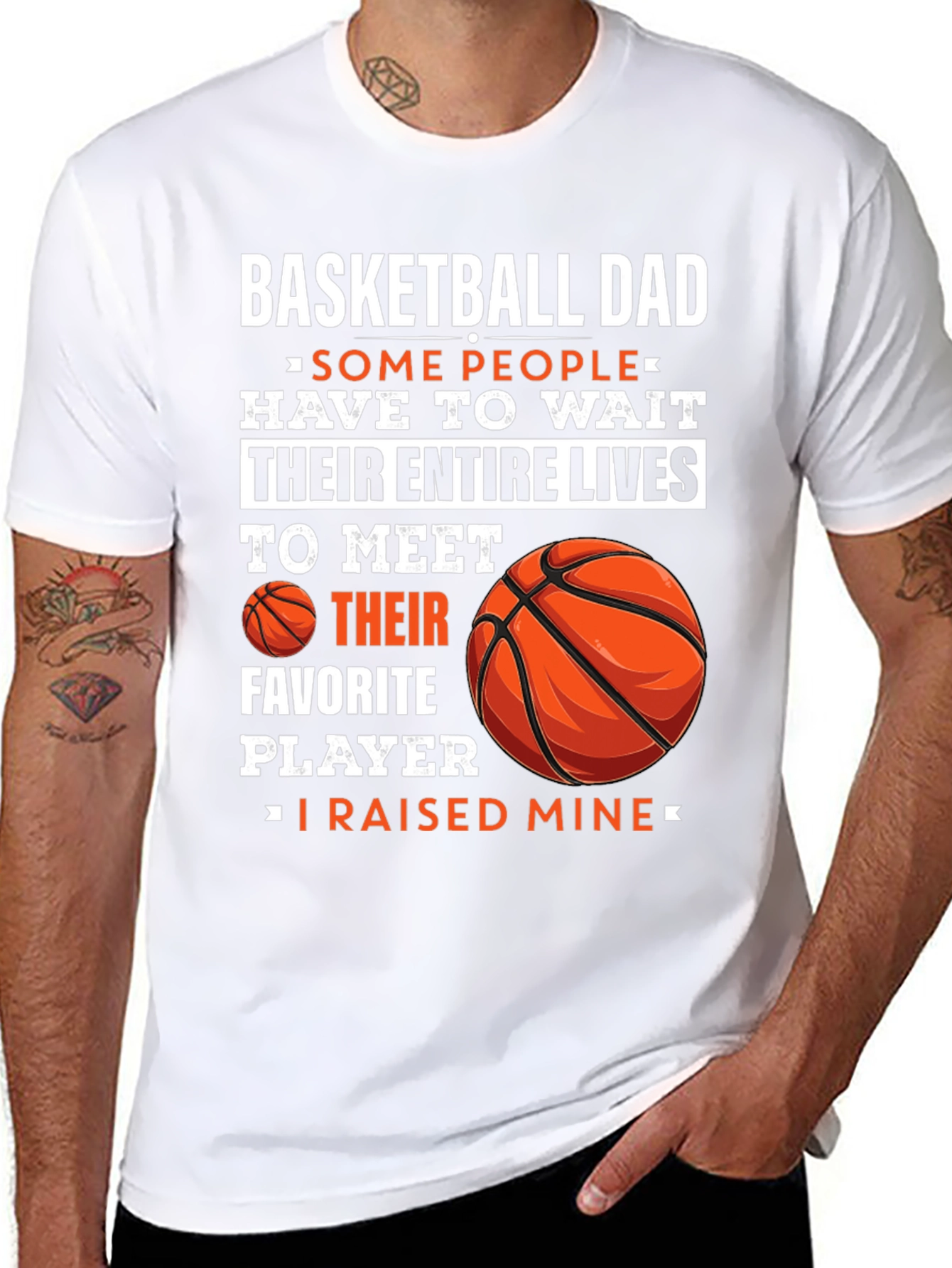 Basketball Dad T-Shirt - Raised Mine