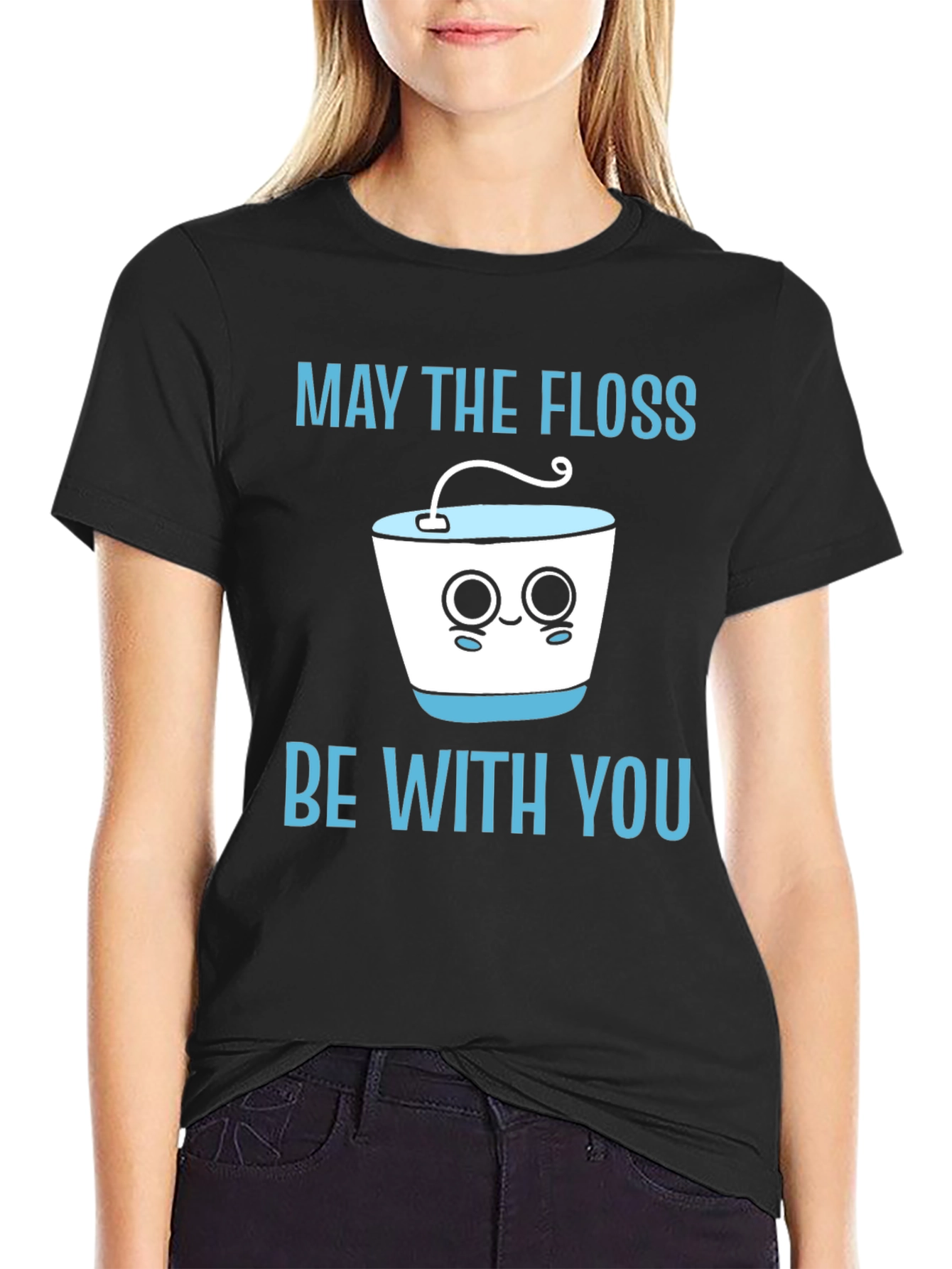 May The Floss Be With You Funny Dental T-Shirt
