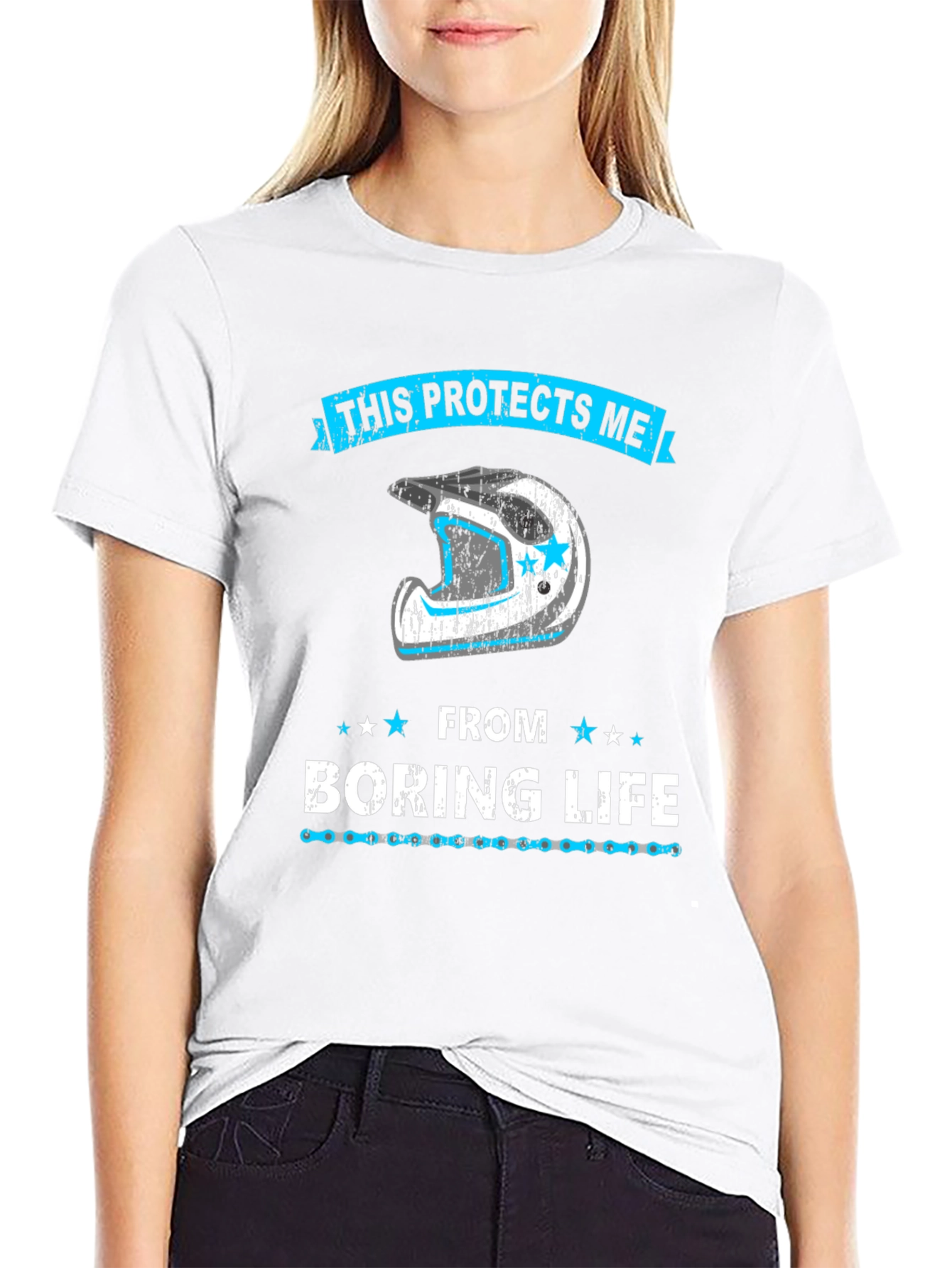 Protective Motocross Helmet Graphic Tee