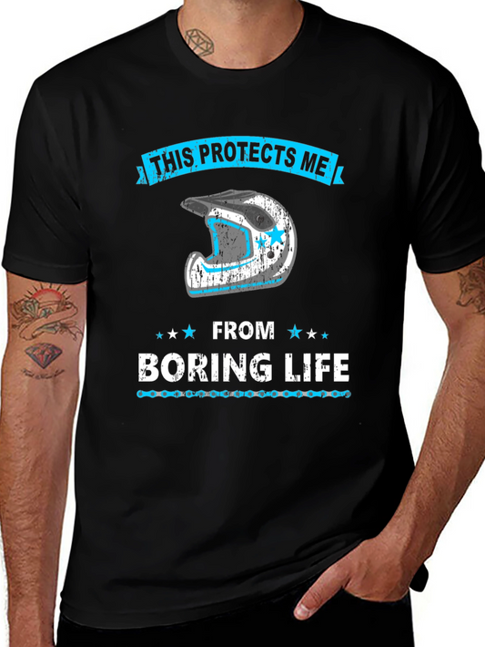 Protective Motocross Helmet Graphic Tee