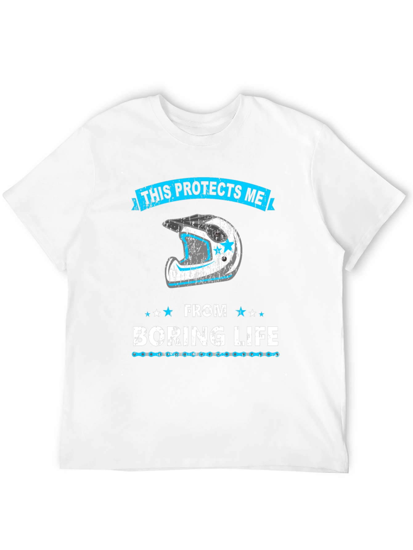 Protective Motocross Helmet Graphic Tee