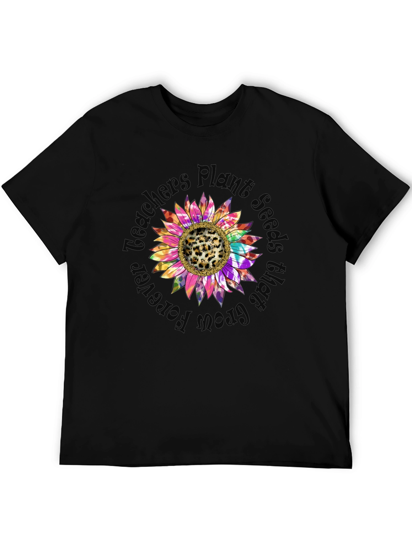 Teachers Plant Seeds Grow Forever Sunflower T-Shirt